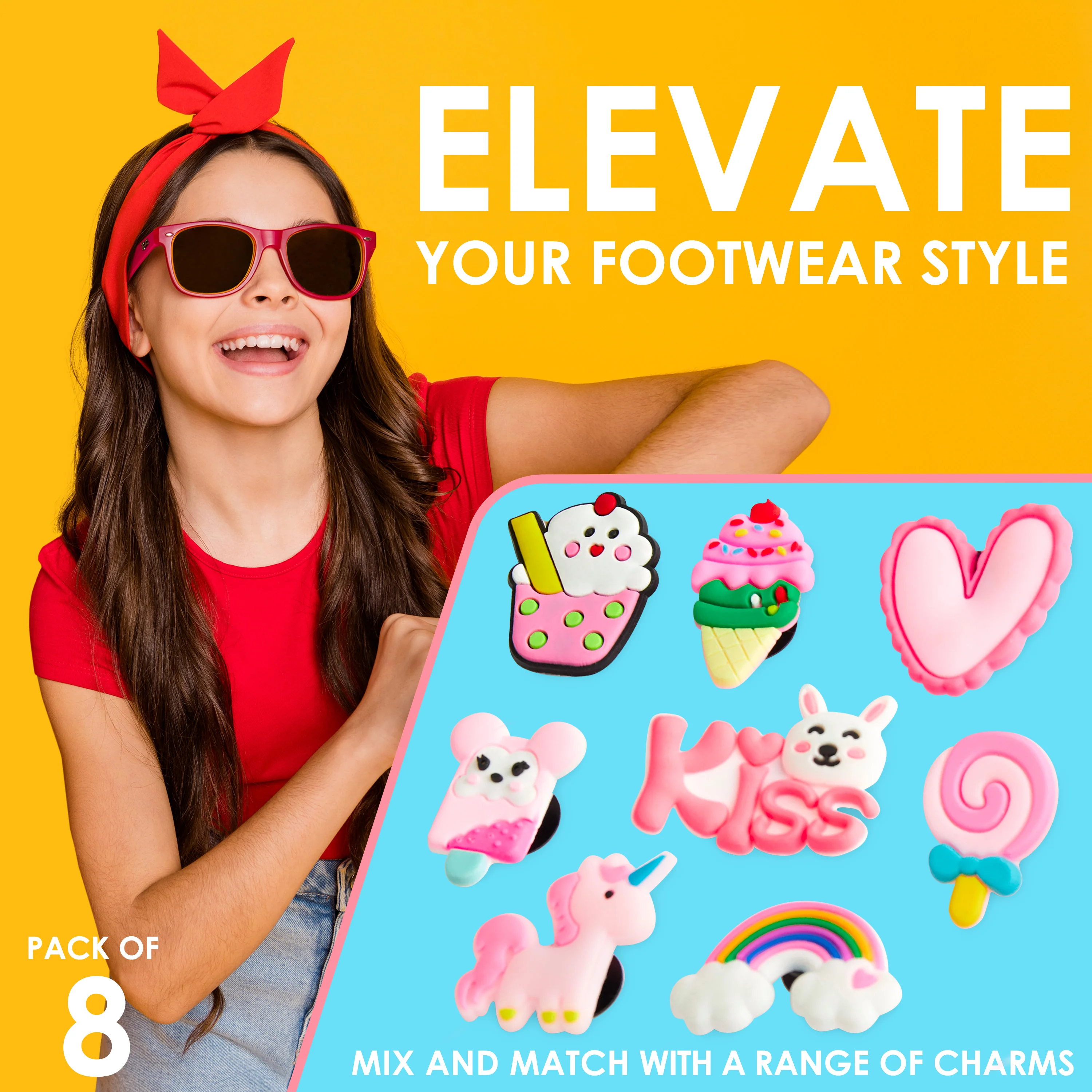 CityComfort Kids Clogs with Removable Charms, Beach Pool Shoes - Kids Gifts - Image 16
