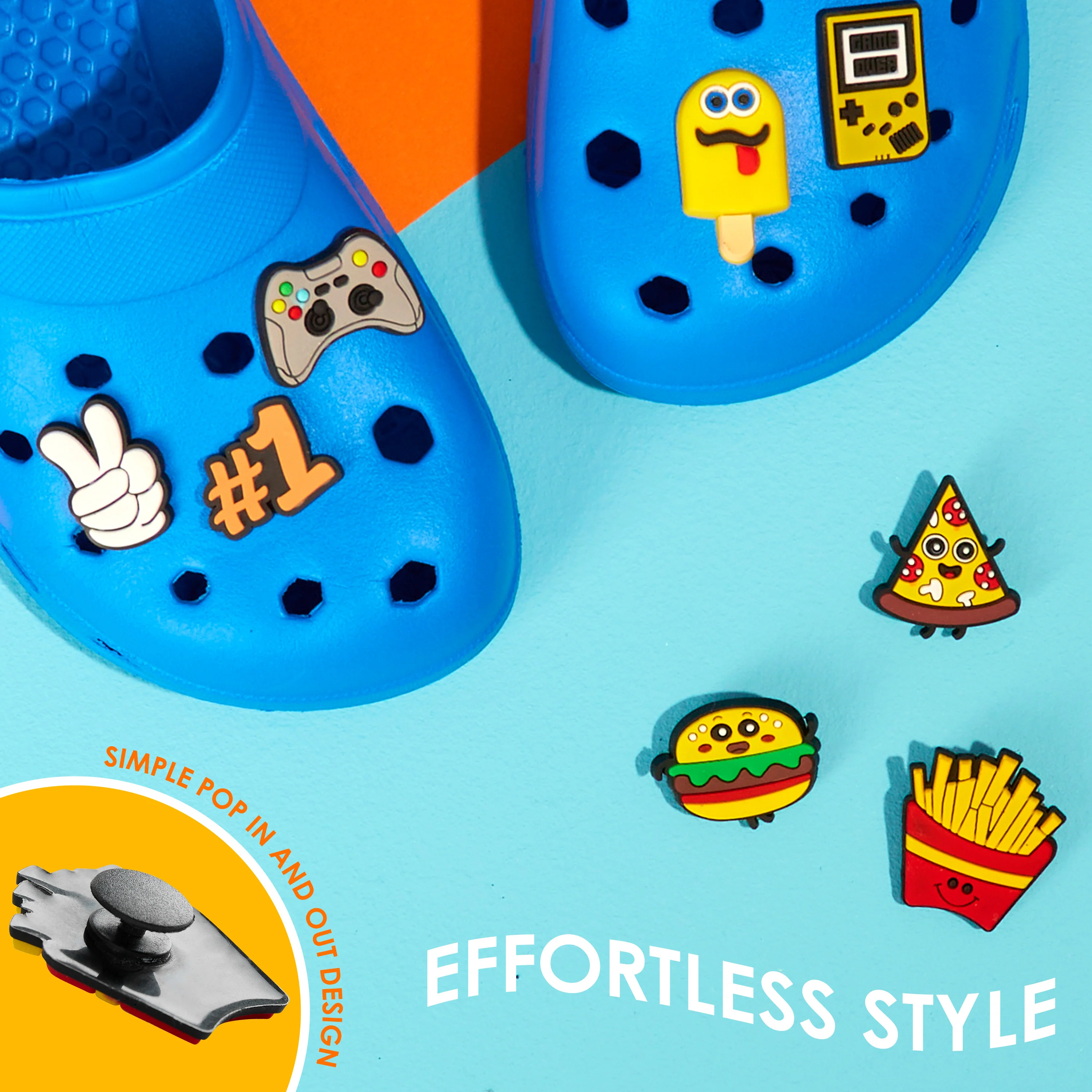 CityComfort Kids Clogs with Removable Charms, Beach Pool Shoes - Kids Gifts - Image 23