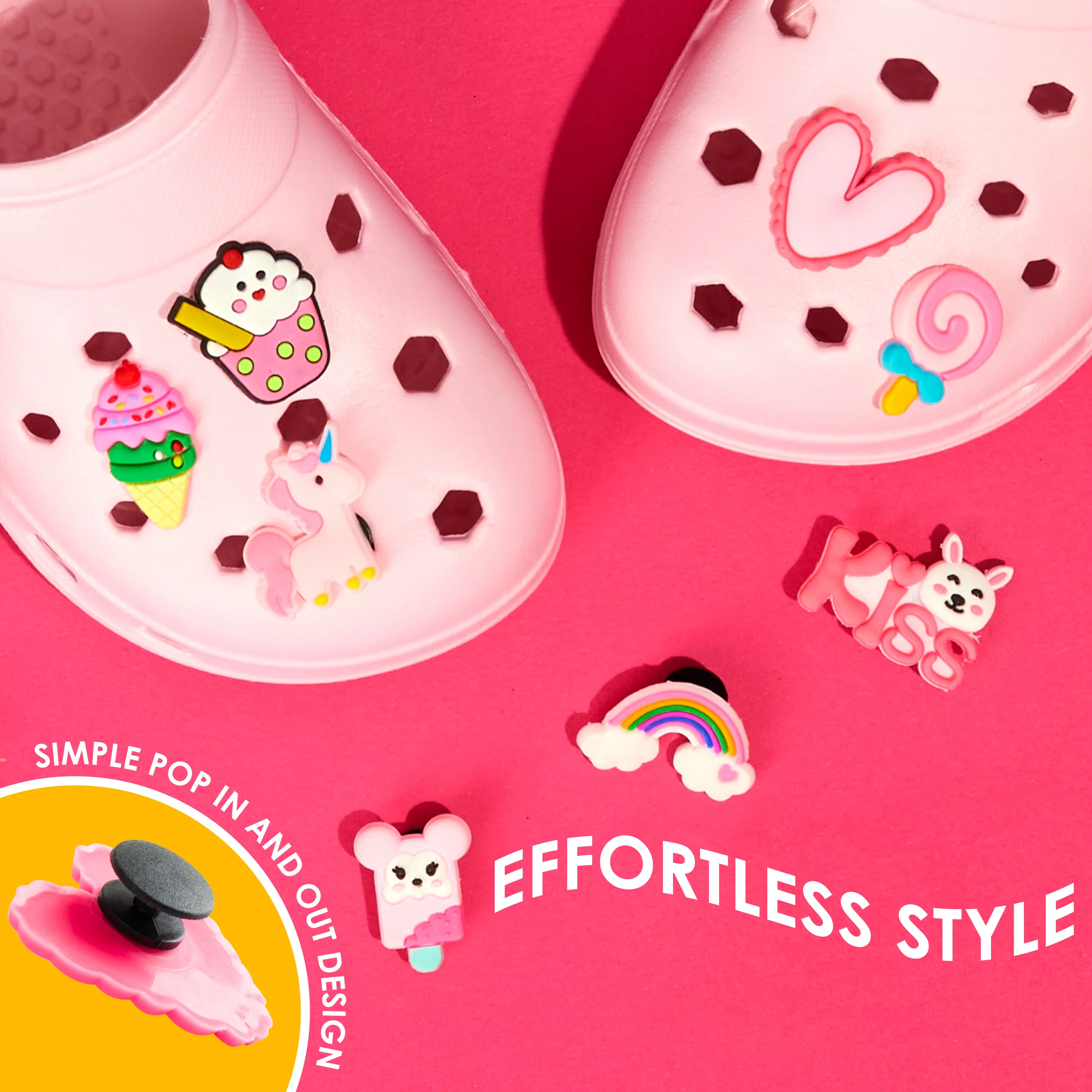 CityComfort Kids Clogs with Removable Charms, Beach Pool Shoes - Kids Gifts - Image 41