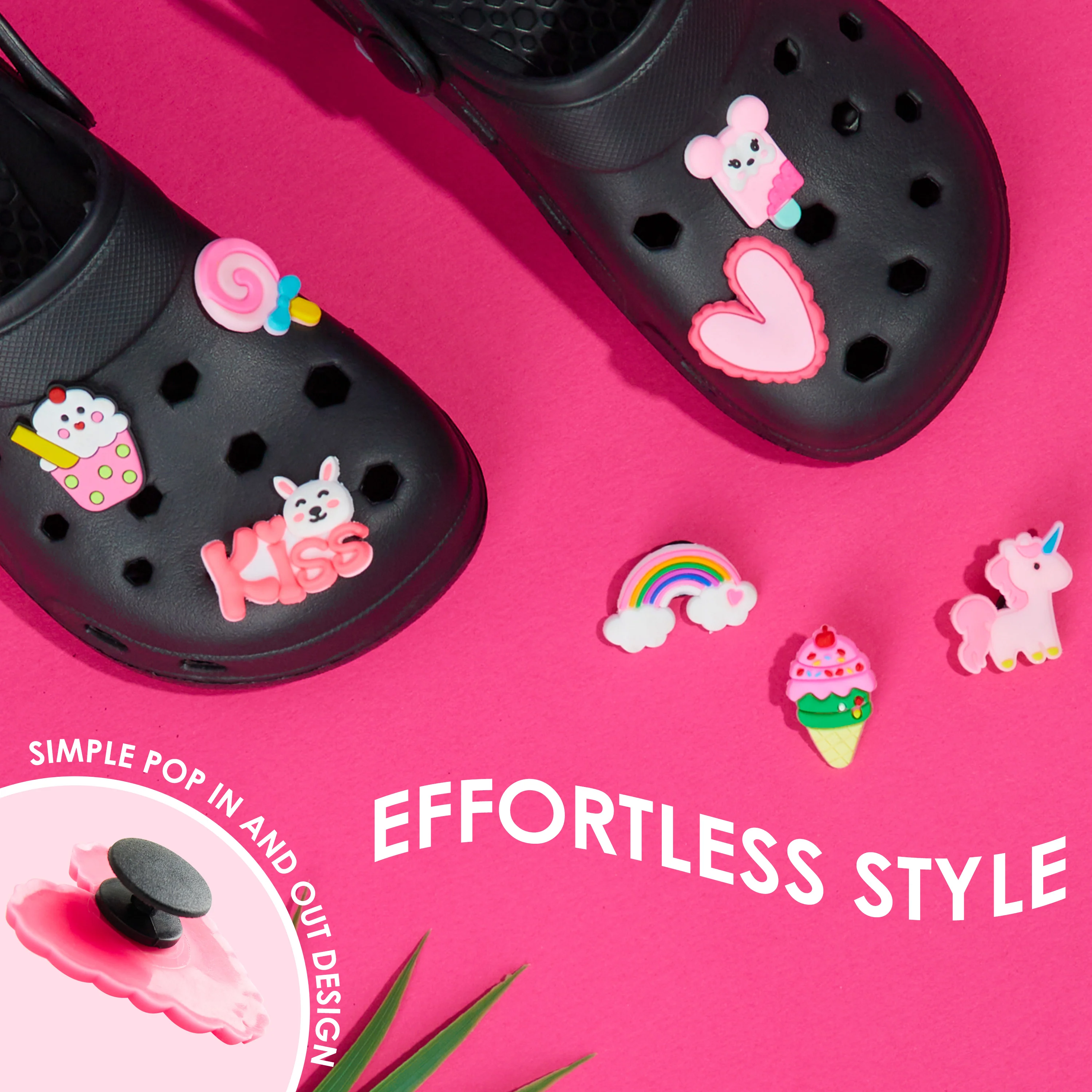 CityComfort Kids Clogs with Removable Charms, Beach Pool Shoes - Kids Gifts - Image 5