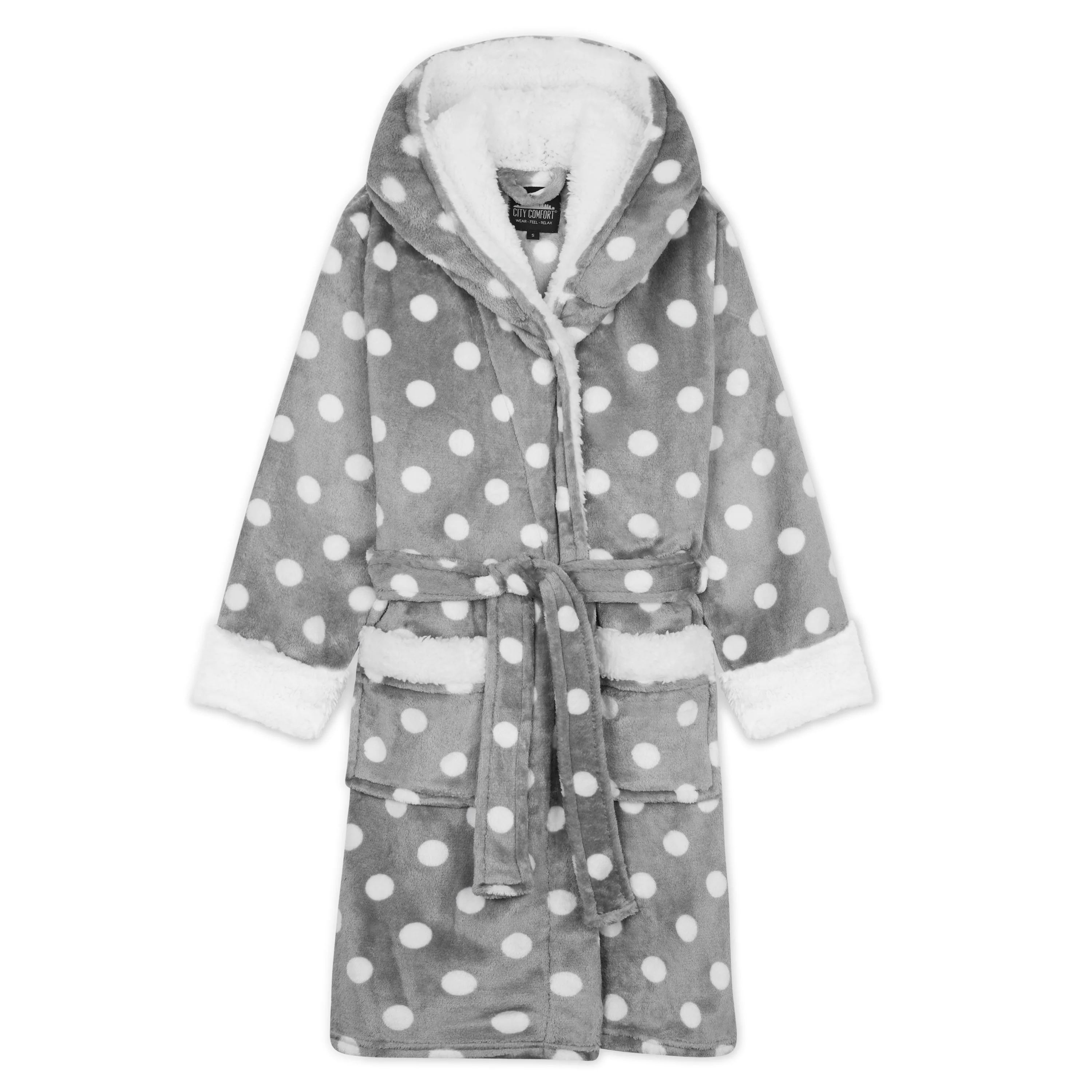 CityComfort Girls Dressing Gown, Hooded Fluffy Dressing Gown for Kids - Image 16