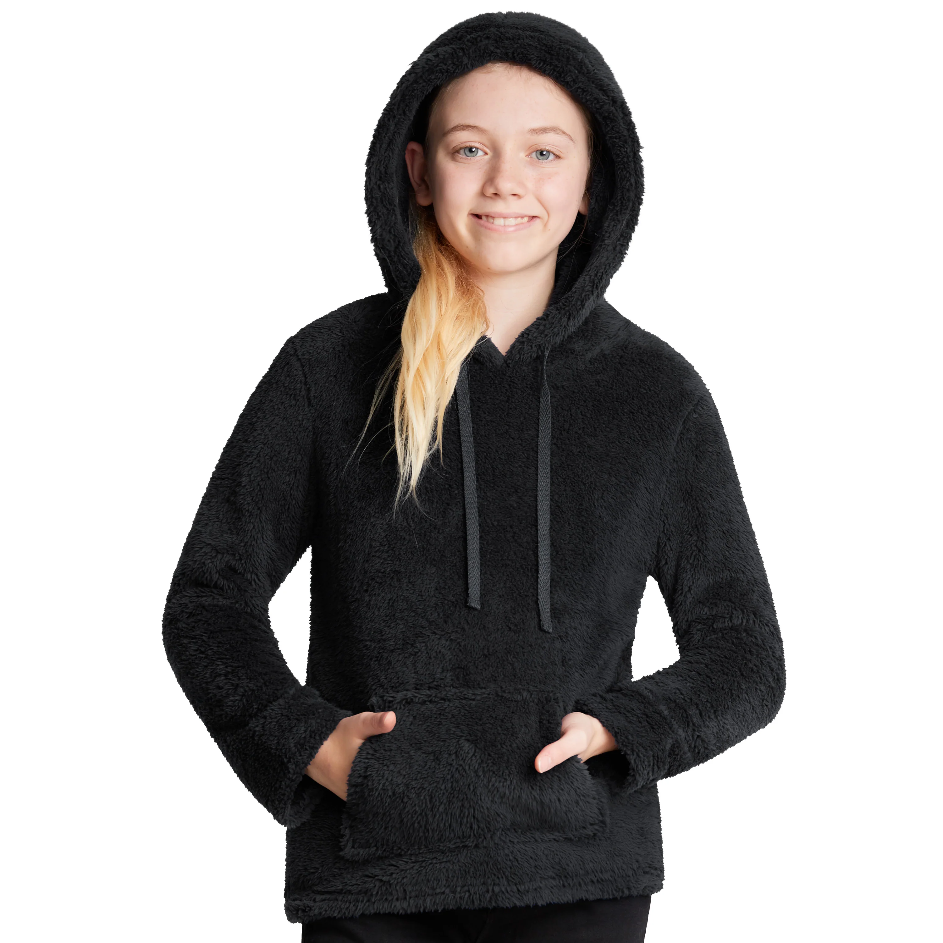 CityComfort Girls Fleece Hoodie, Soft Fluffy Hooded Pullover - Gifts for Kids - Image 13