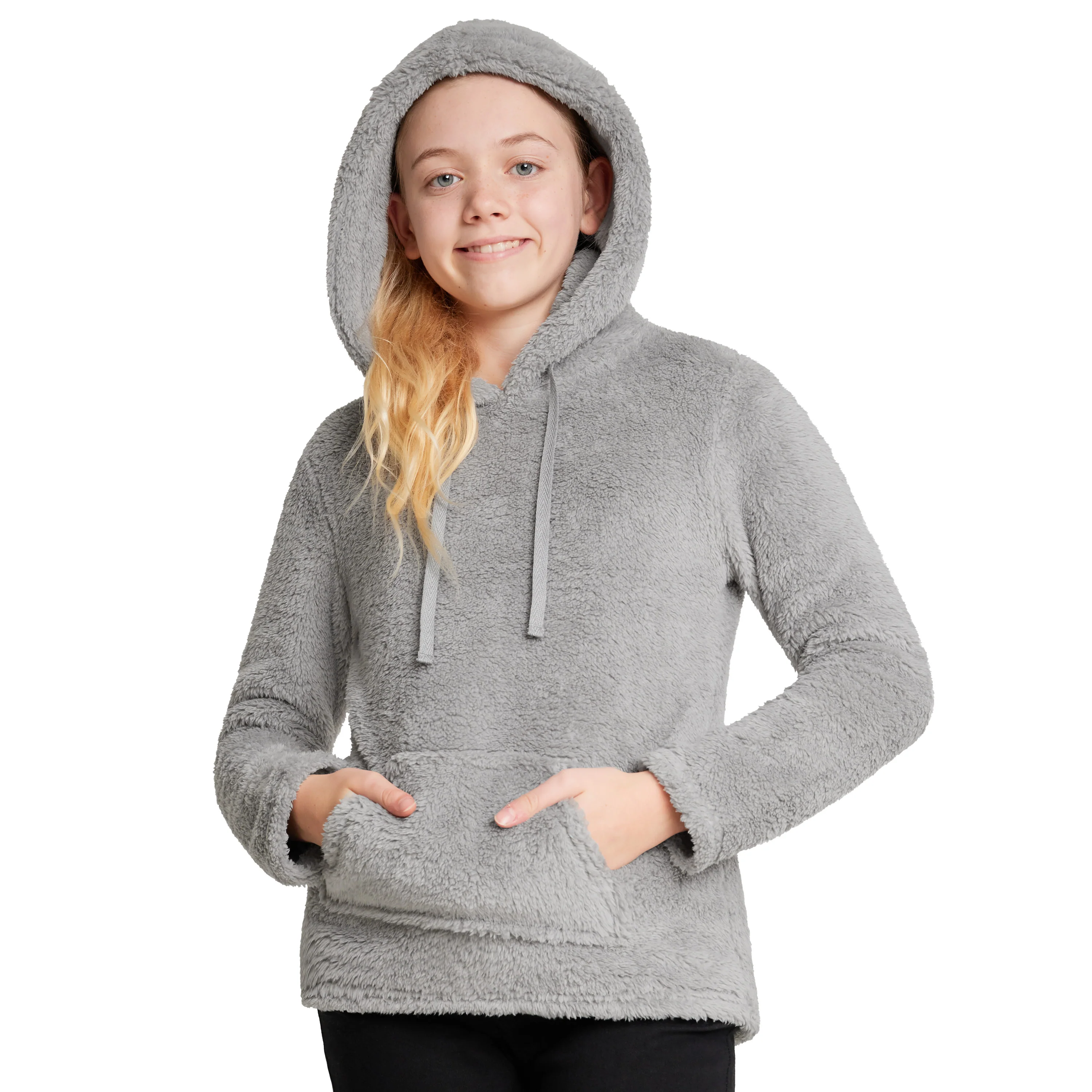 CityComfort Girls Fleece Hoodie, Soft Fluffy Hooded Pullover - Gifts for Kids - Image 7