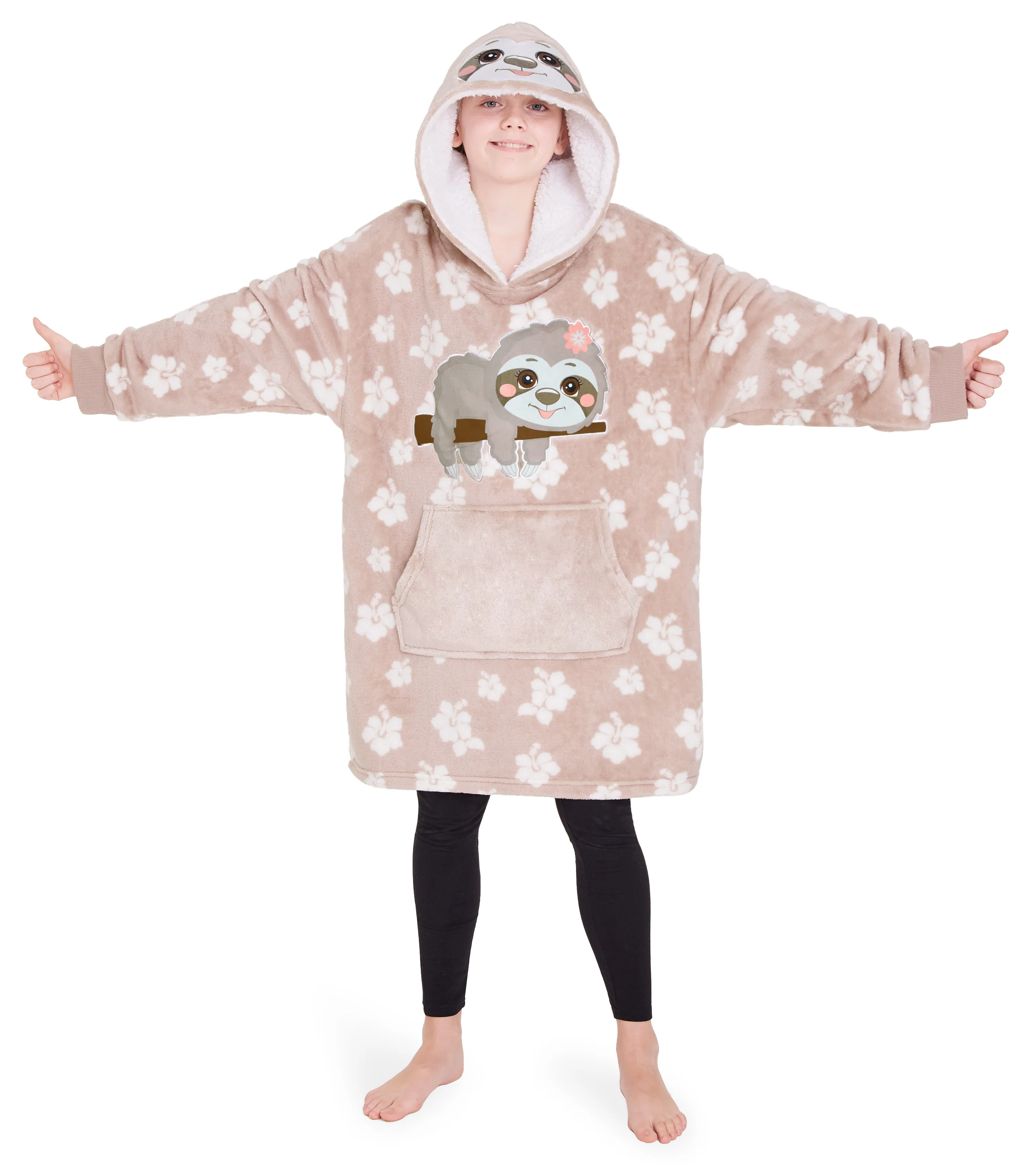 CityComfort Girls Oversized Blanket Hoodie Kids Fleece Fluffy Hoodies