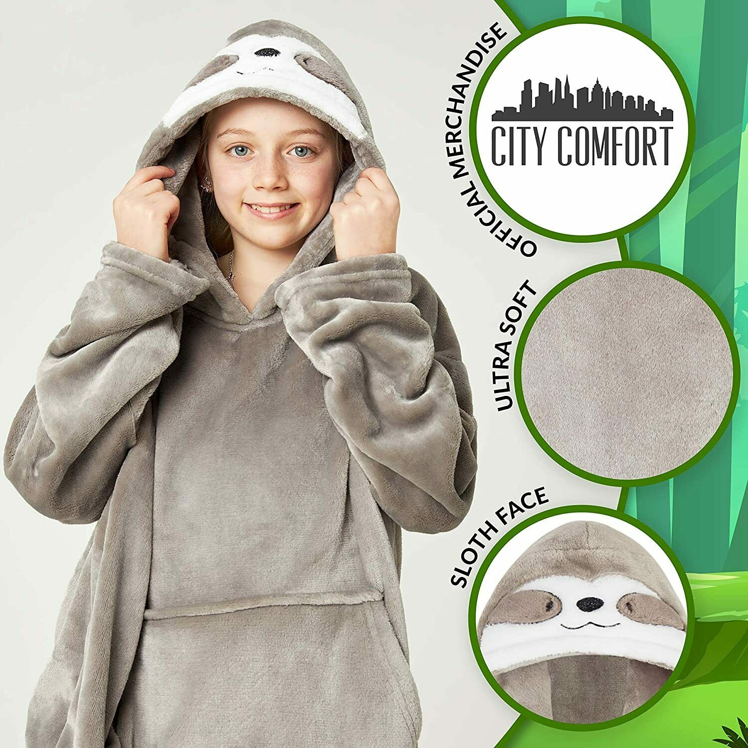 CityComfort Girls Oversized Blanket Hoodie Kids Fleece Fluffy Hoodies - Image 15