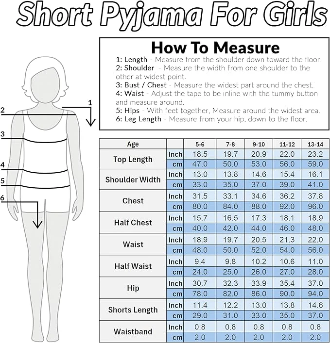 CityComfort Girls Pyjamas for Kids & Teenagers Summer Nightwear Sets - Image 14