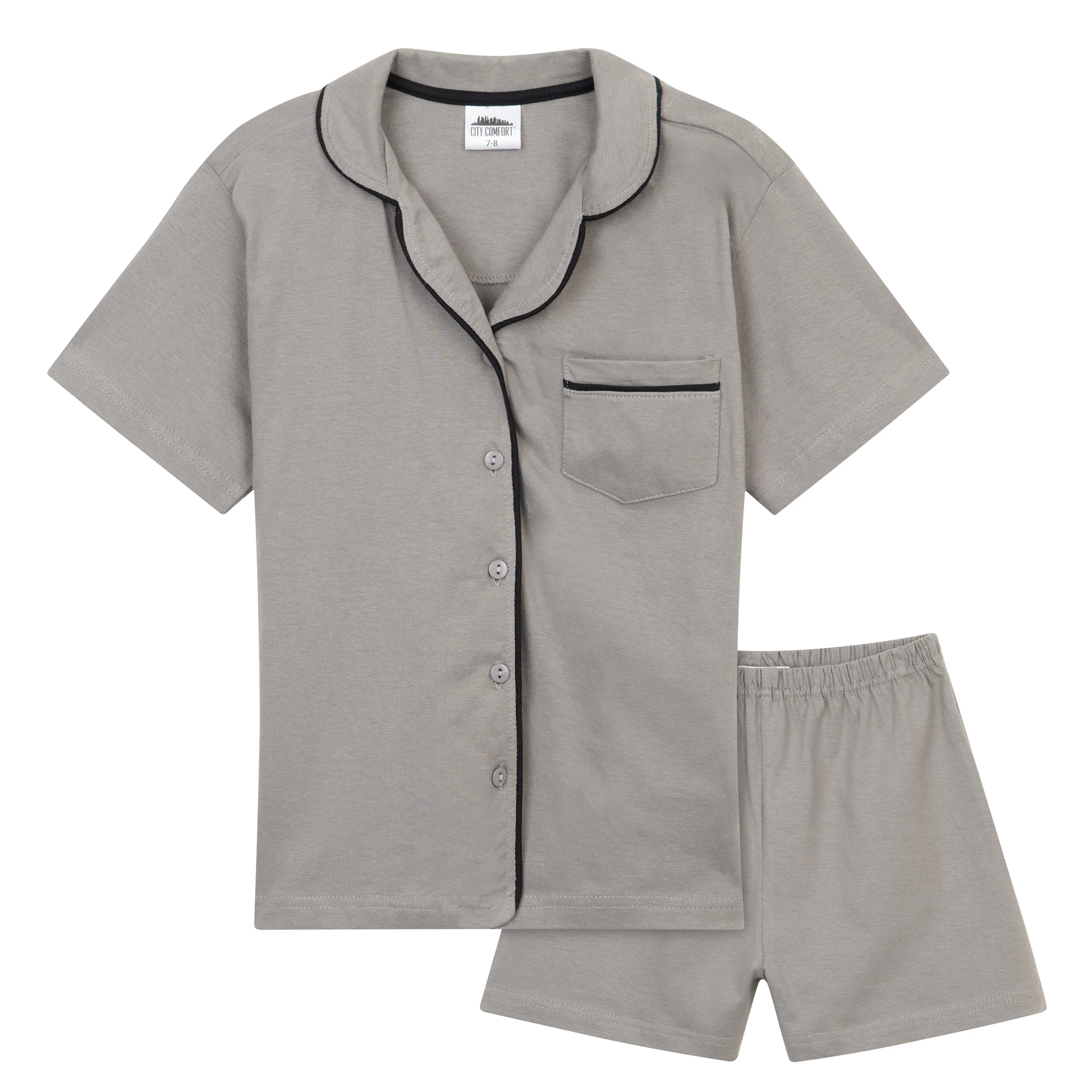 CityComfort Girls Pyjamas Summer Nightwear Sets Button Down Short Pyjamas for Kids - Image 8
