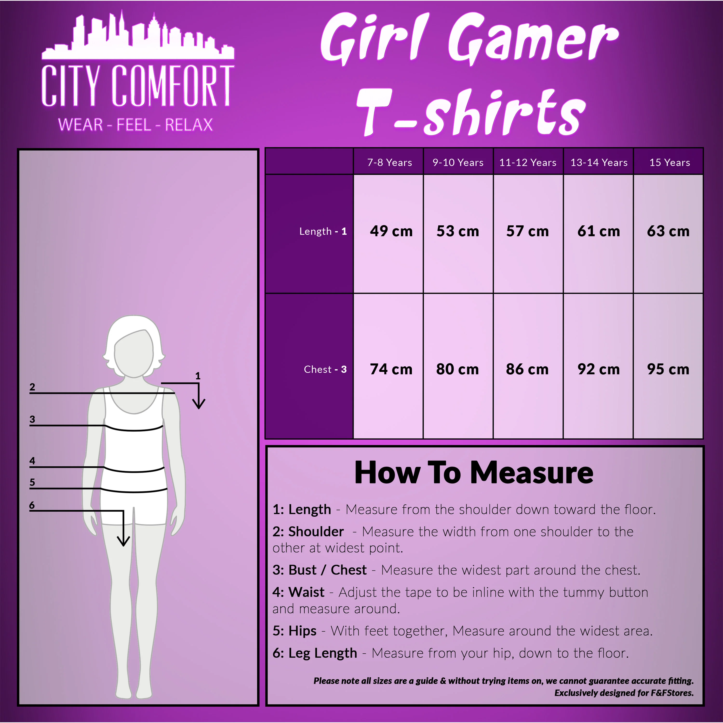 CityComfort Girls T Shirts, Gamer Girl T-Shirt 7-15 Years Gaming Merchandise - Image 7