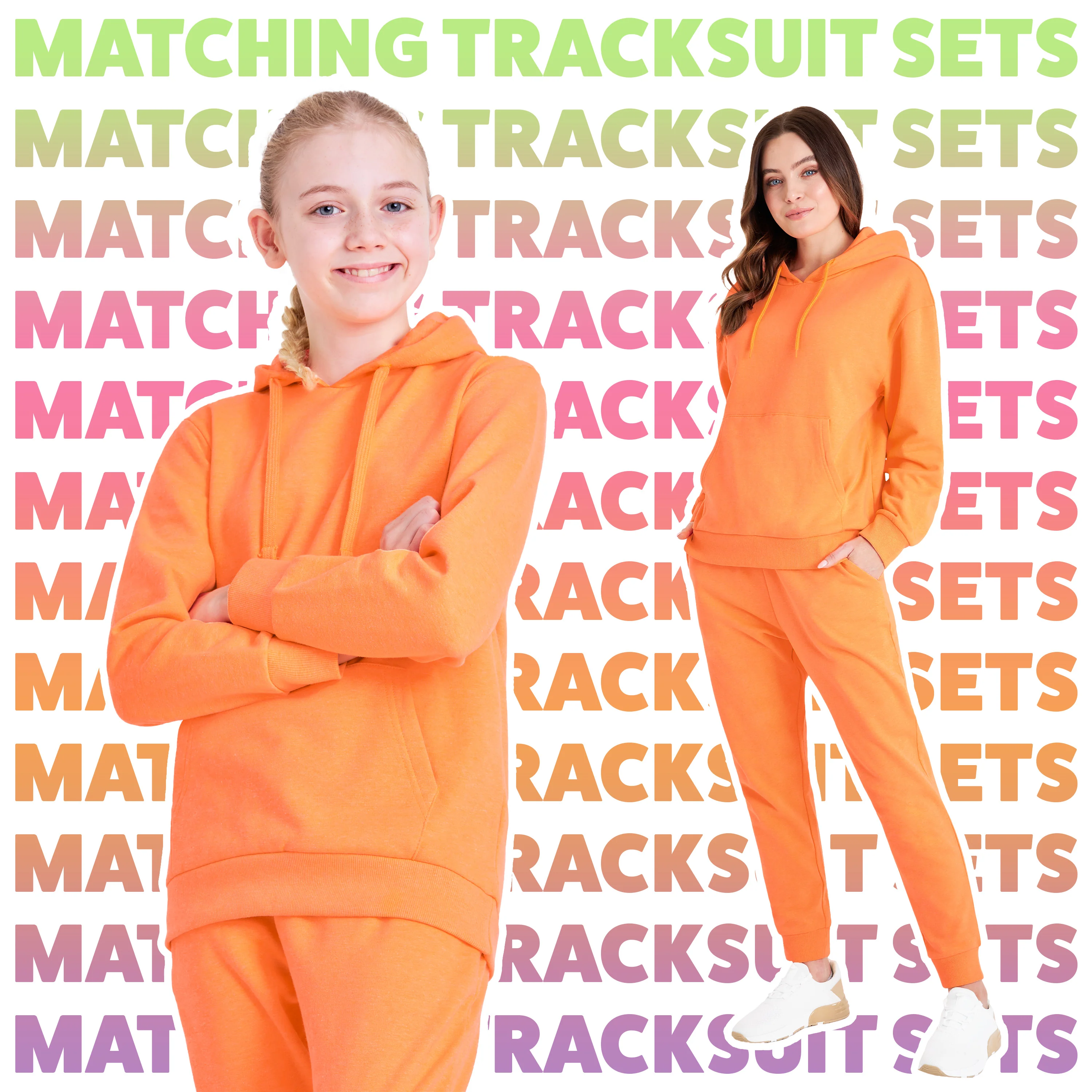 CityComfort Girls Tracksuit Set 2 Piece Jogging Bottoms and Hoodie Loungewear - Image 11
