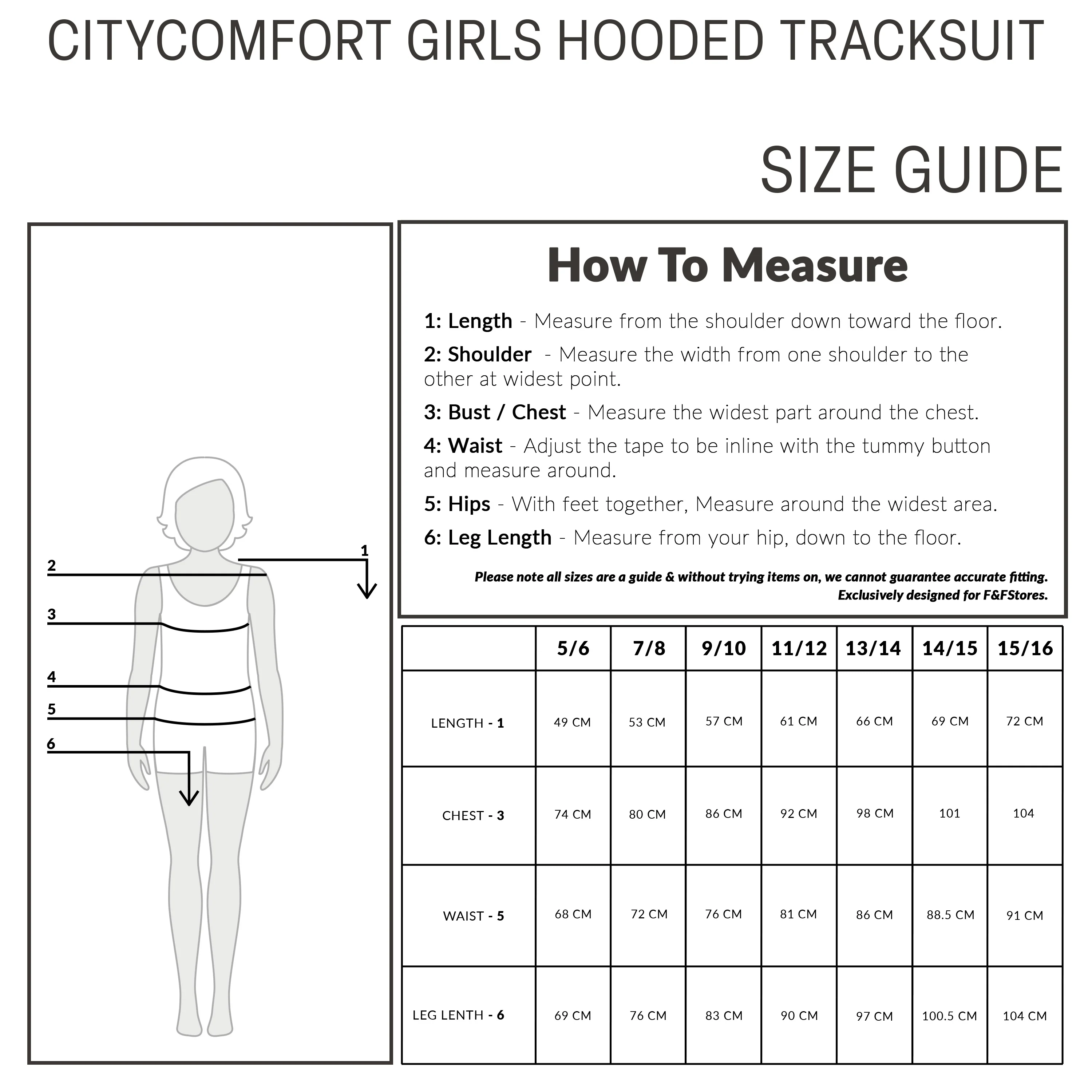 CityComfort Girls Tracksuit Set 2 Piece Jogging Bottoms and Hoodie Loungewear - Image 13