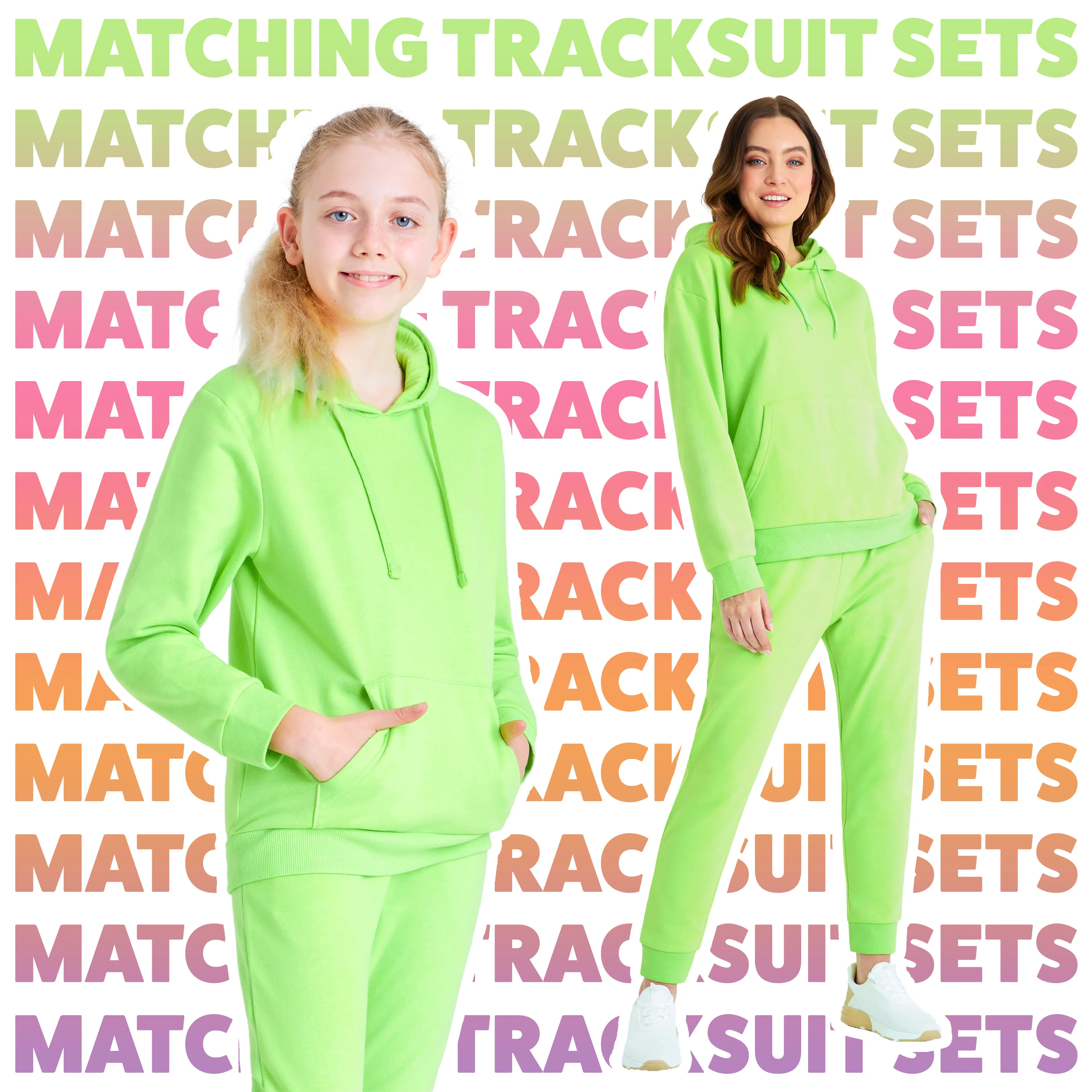 CityComfort Girls Tracksuit Set 2 Piece Jogging Bottoms and Hoodie Loungewear - Image 17