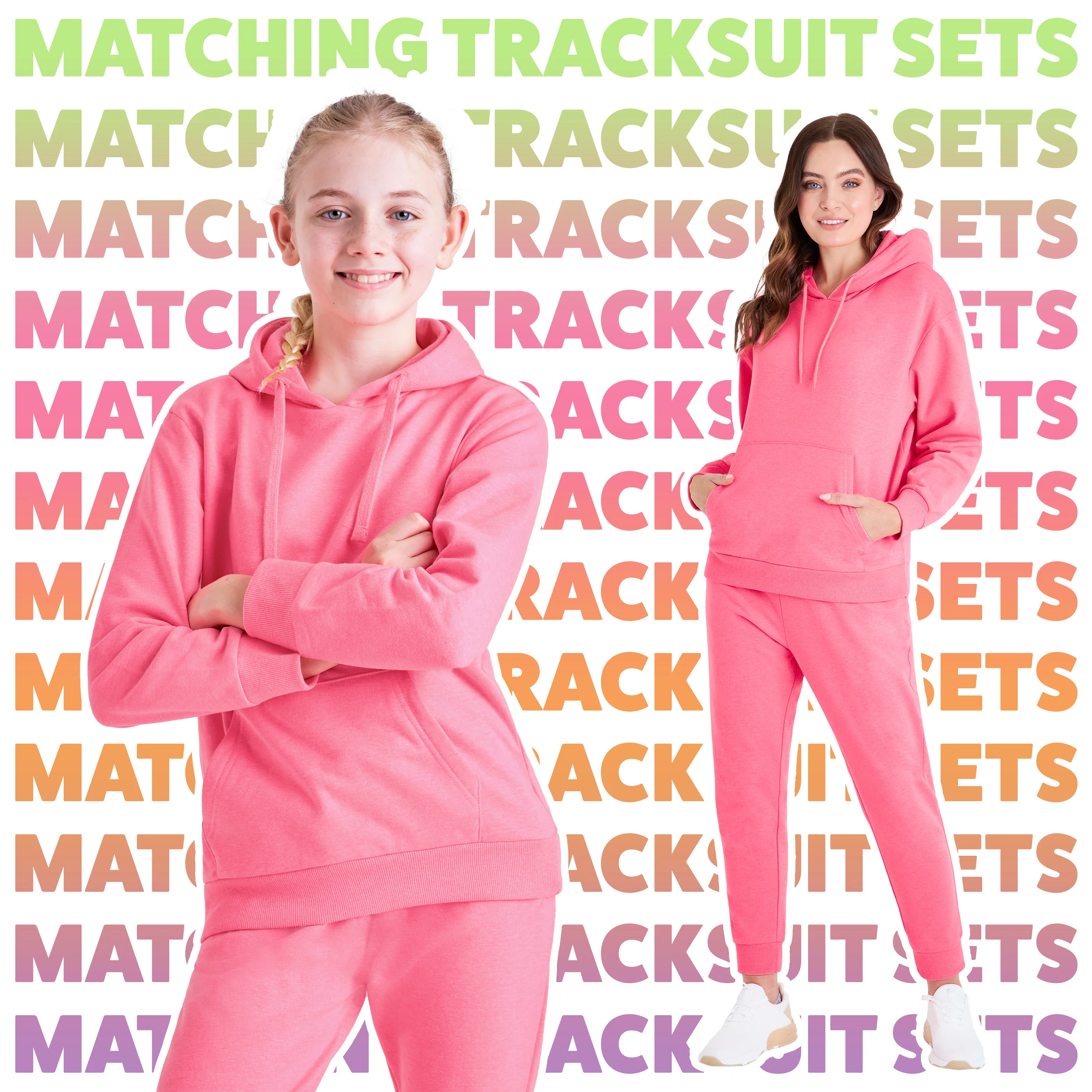CityComfort Girls Tracksuit Set 2 Piece Jogging Bottoms and Hoodie Loungewear - Image 5