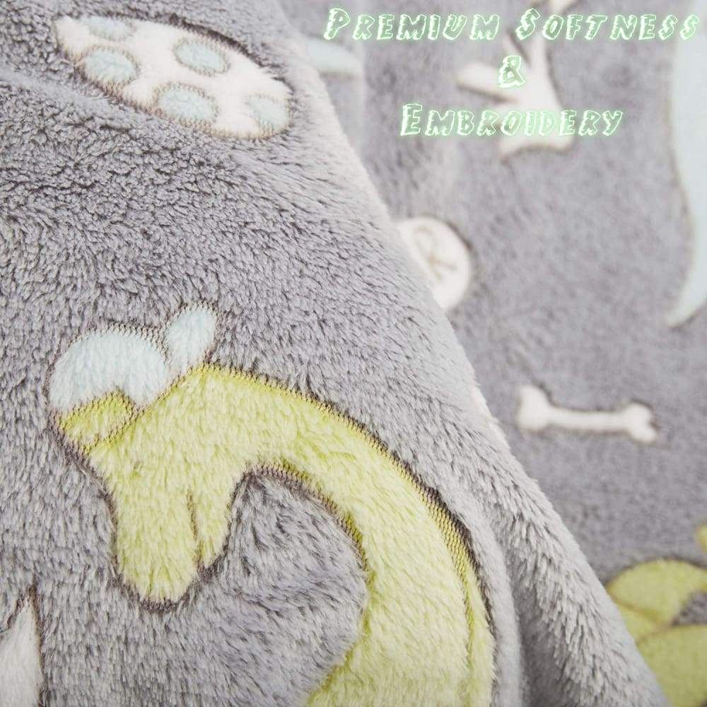 CityComfort Glow In The Dark Dinosaur Fleece Blankets For Boys Girls and Toddlers - Image 7