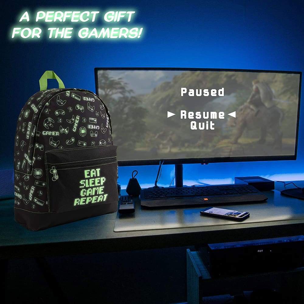 CityComfort Glow In The Dark Gamer Large Backpack for Boys, Teenagers (Black Gamer) - Image 4