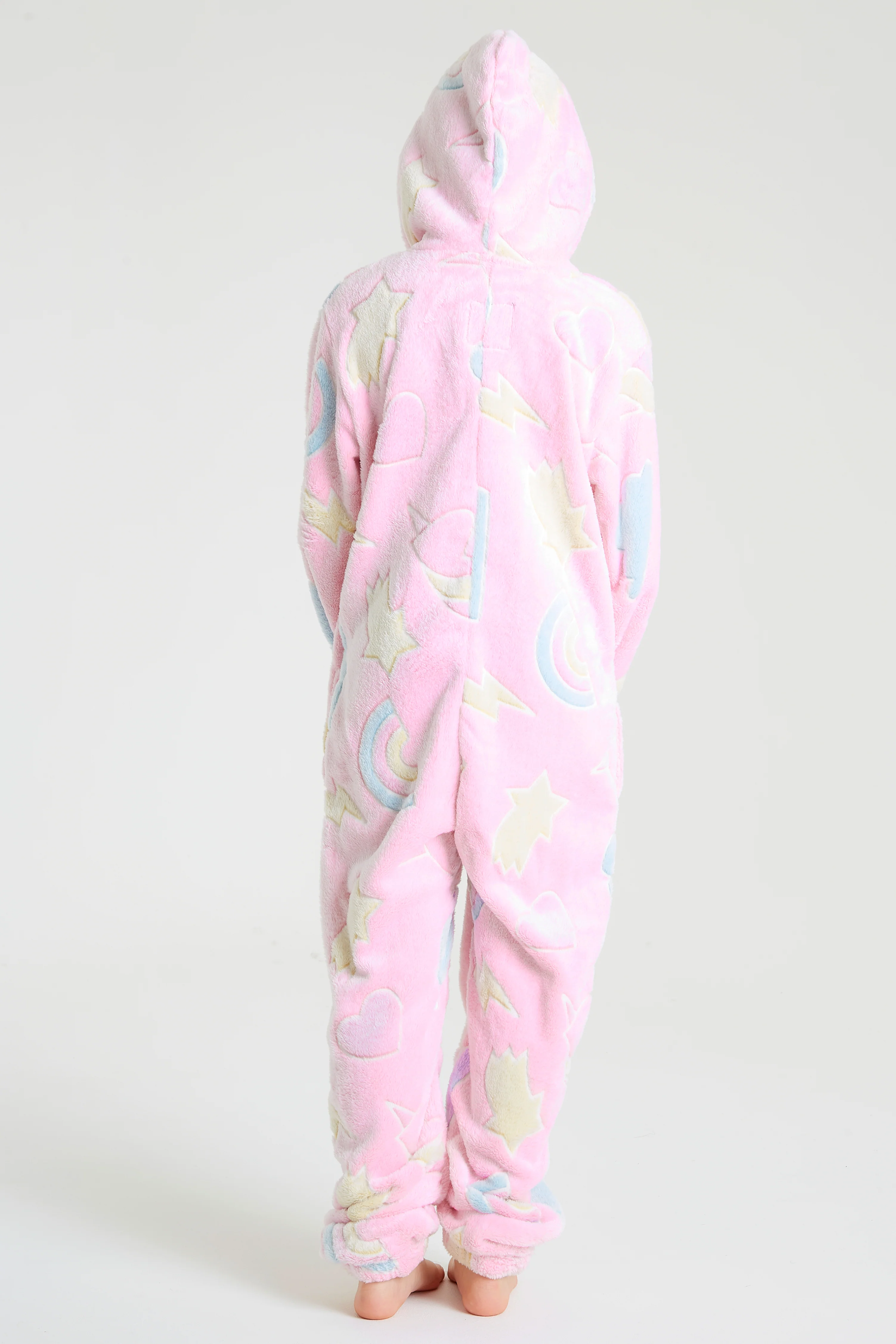 CityComfort Glow in The Dark Onesie Kids Onesies for Girls Rainbow Unicorn Pyjamas - Image 6