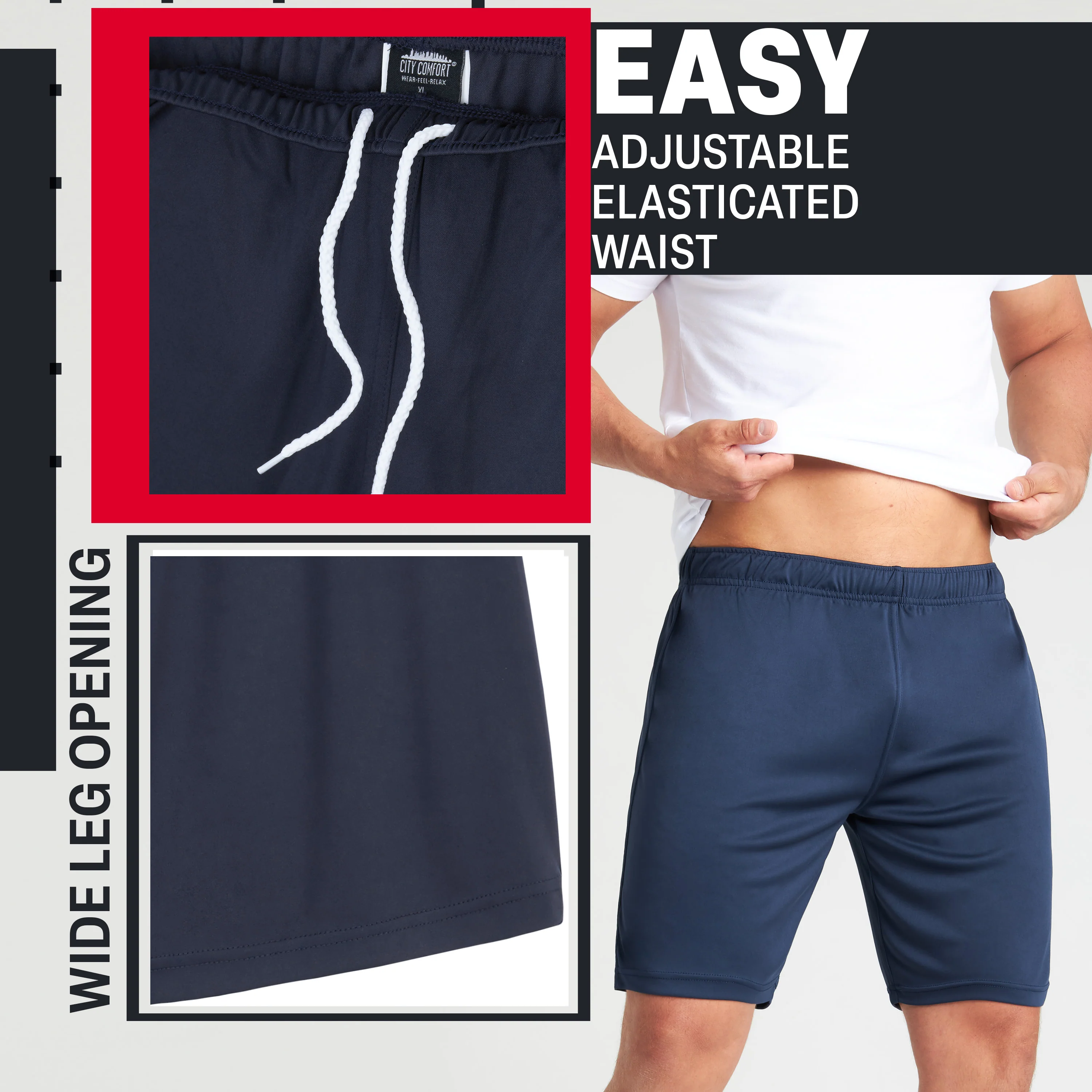 CityComfort Gym Shorts for Men, Quick Dry Running Shorts - Image 11