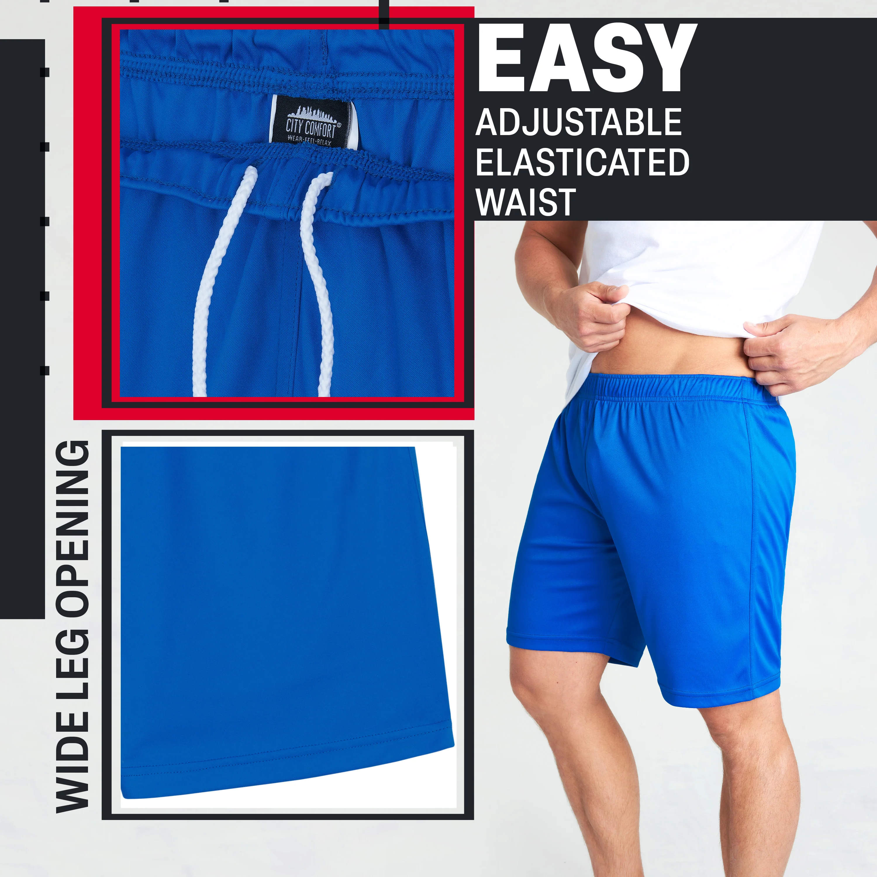 CityComfort Gym Shorts for Men, Quick Dry Running Shorts - Image 5