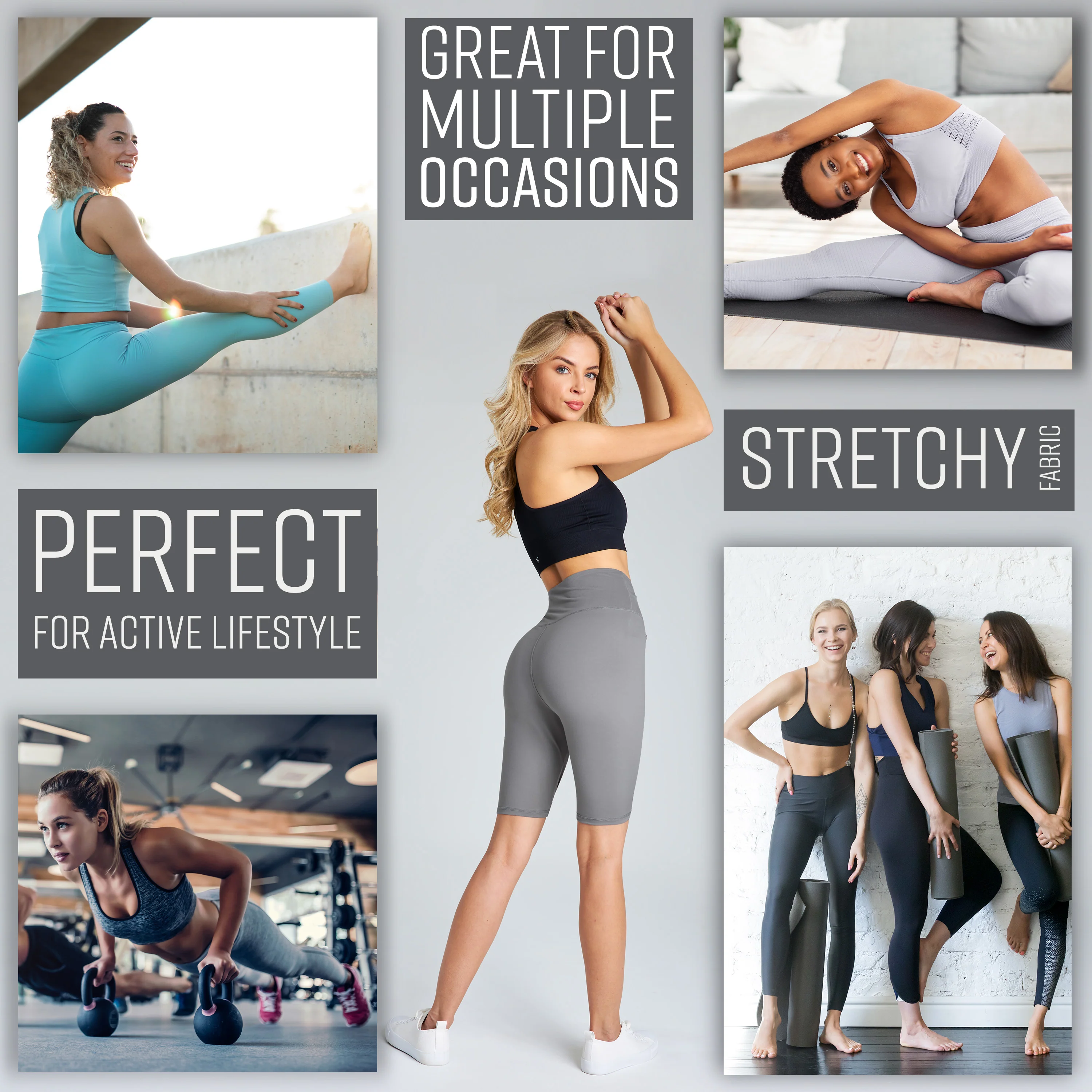 CityComfort Gym Shorts for Women - Yoga Shorts - Image 16