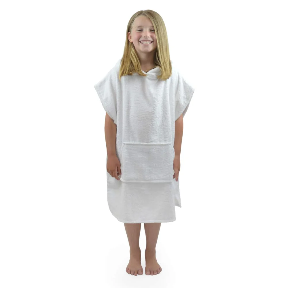 CityComfort Kids Hooded Towel Poncho, Absorbent Cotton Changing Robe for Beach - Image 2