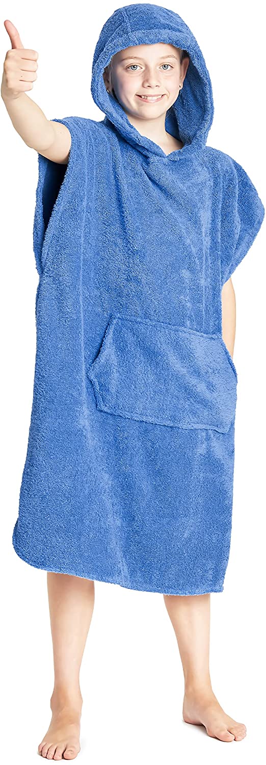 CityComfort Kids Hooded Towel Poncho, Absorbent Cotton Changing Robe for Beach - Image 26