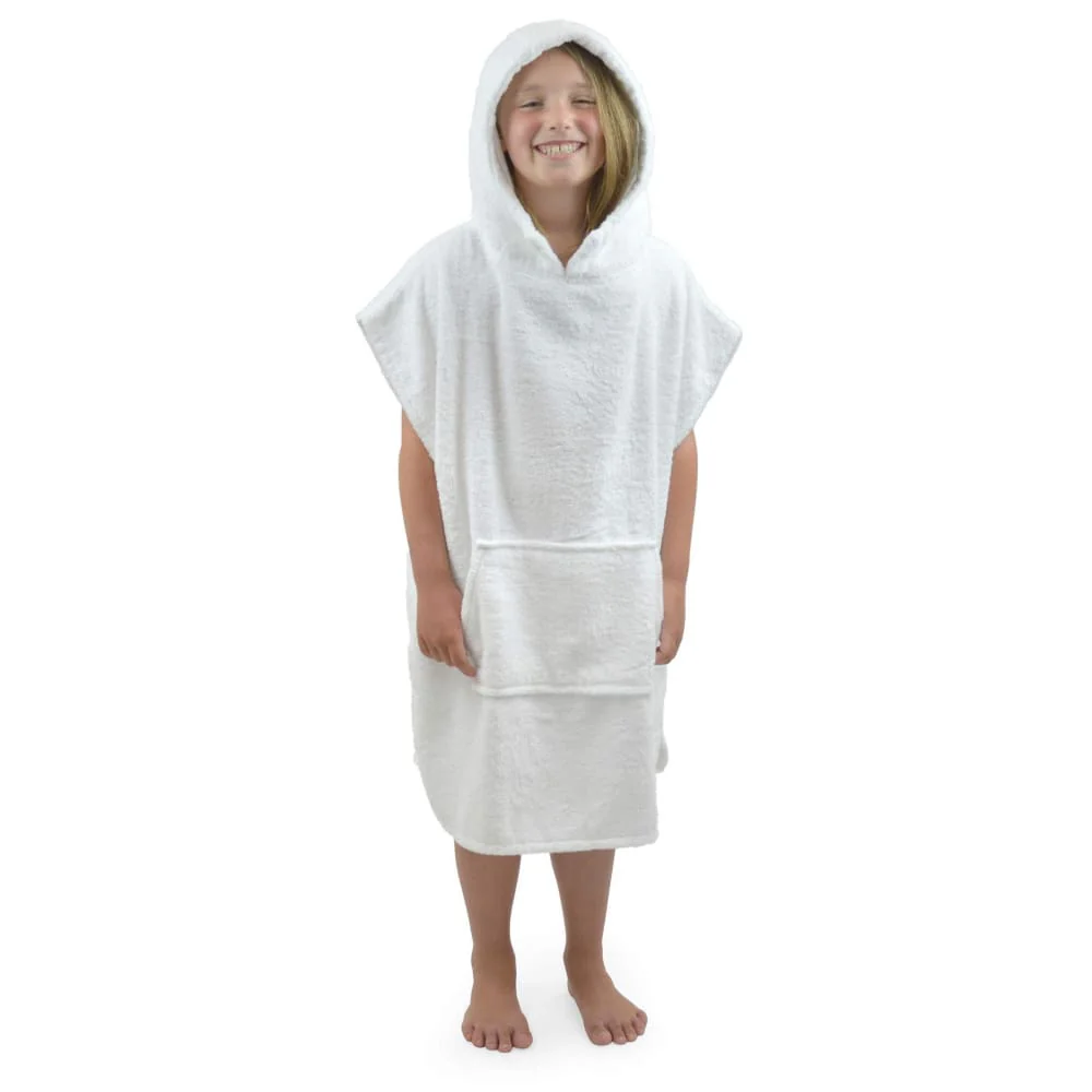 CityComfort Kids Hooded Towel Poncho, Absorbent Cotton Changing Robe for Beach - Image 3
