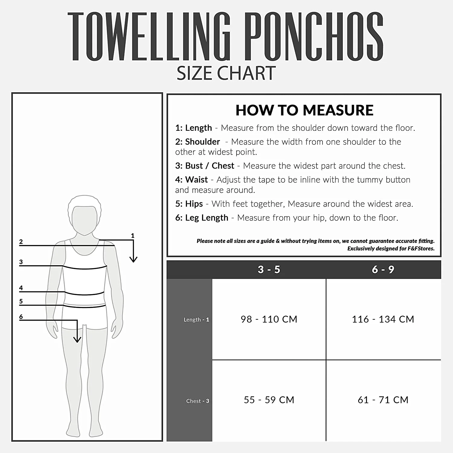 CityComfort Kids Hooded Towel Poncho, Absorbent Cotton Changing Robe for Beach - Image 32