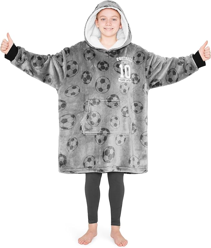 CityComfort Hoodie For Boys, Fleece Oversized Hoodie Blanket - Image 8