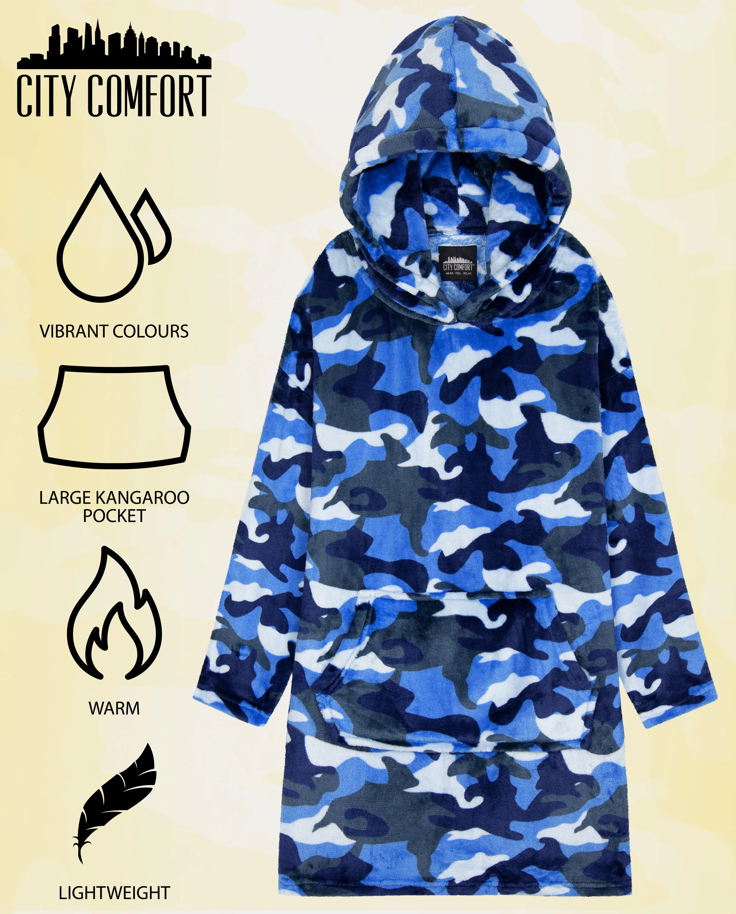 CityComfort Girls Oversized Blanket Hoodie Kids Fleece Fluffy Hoodies - Image 12