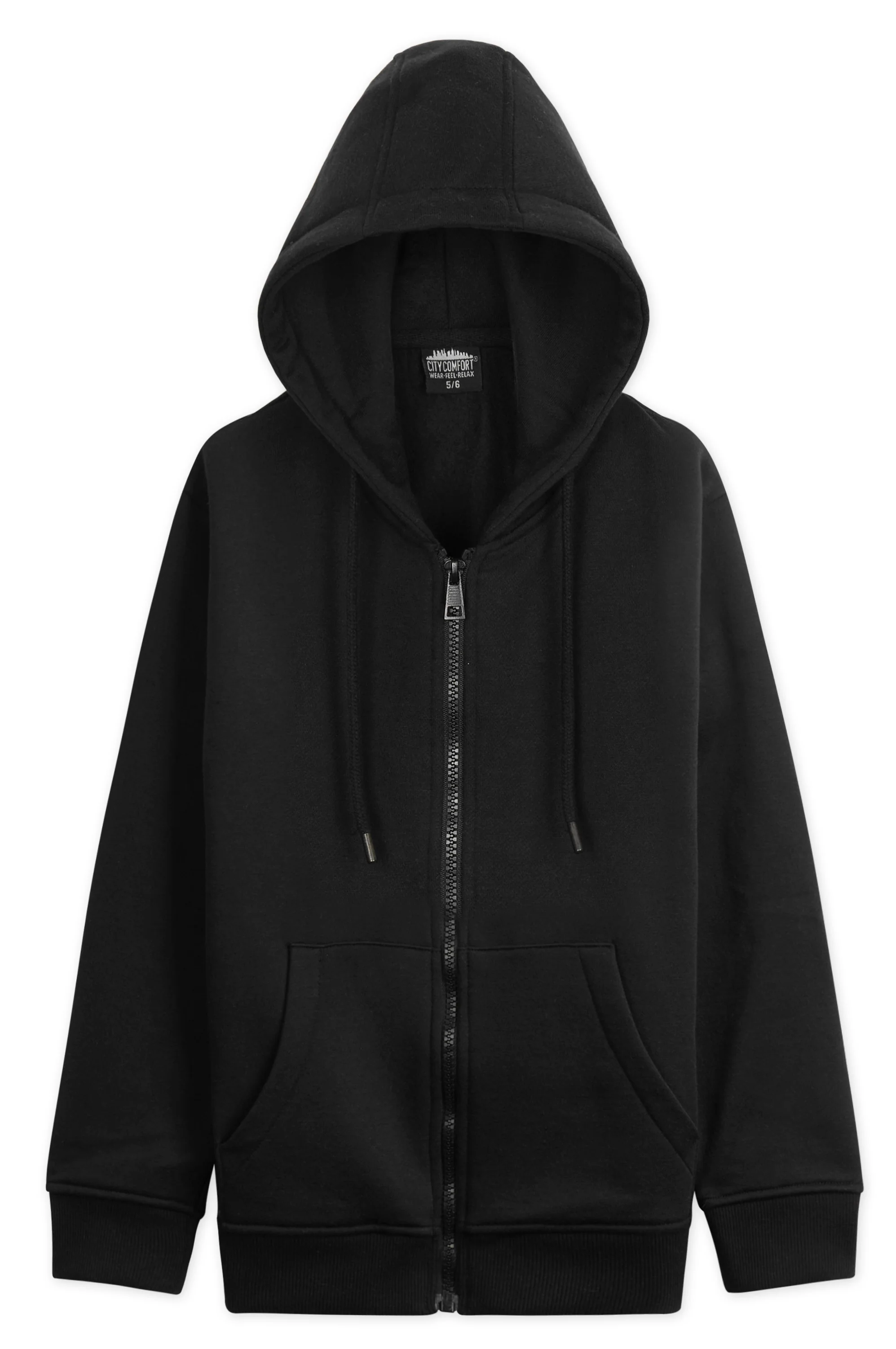 CityComfort Hoodies For Kids, CityComfort Plain Zip Up Hoodie - Image 23