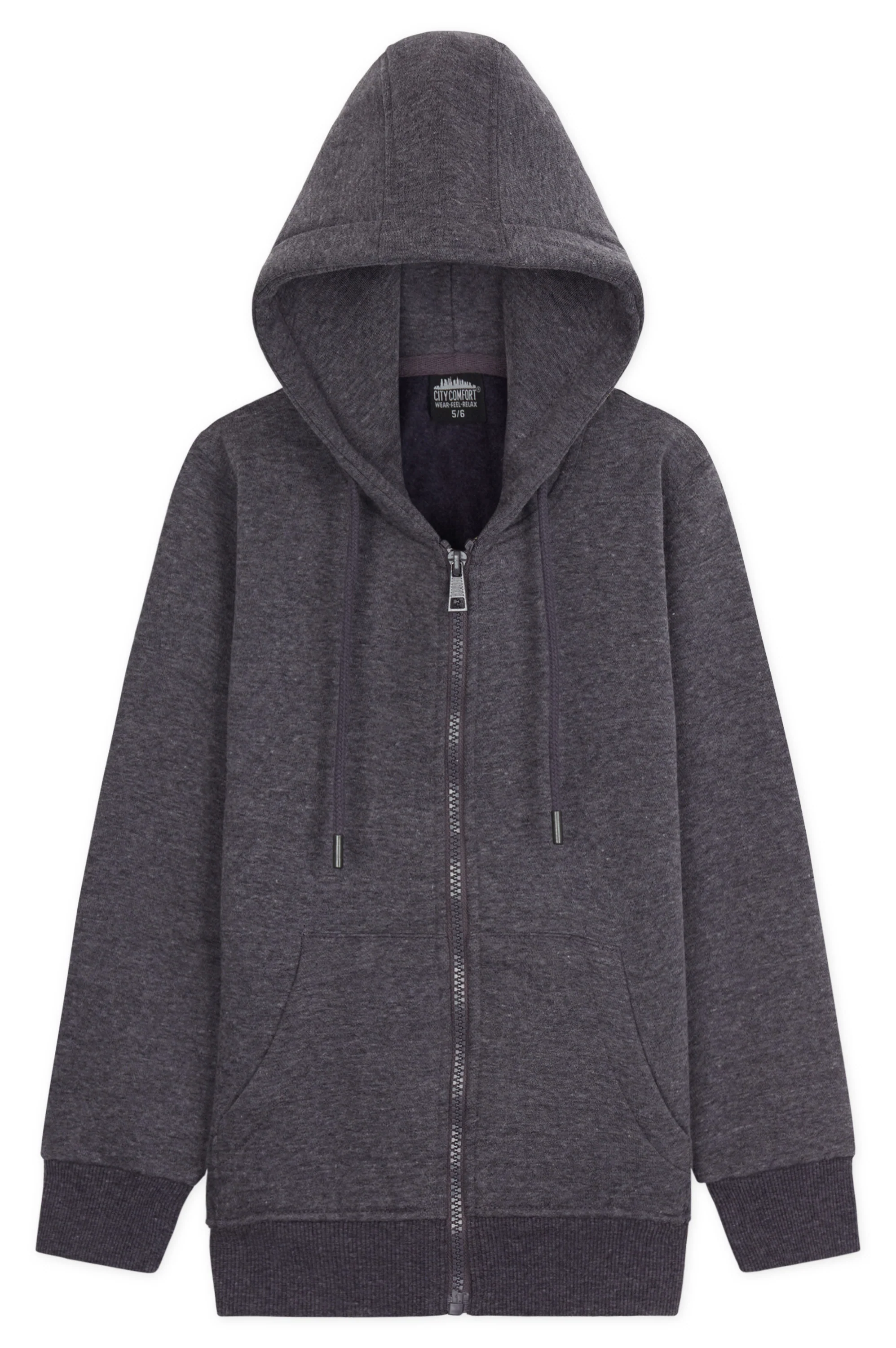 CityComfort Hoodies For Kids, CityComfort Plain Zip Up Hoodie - Image 30
