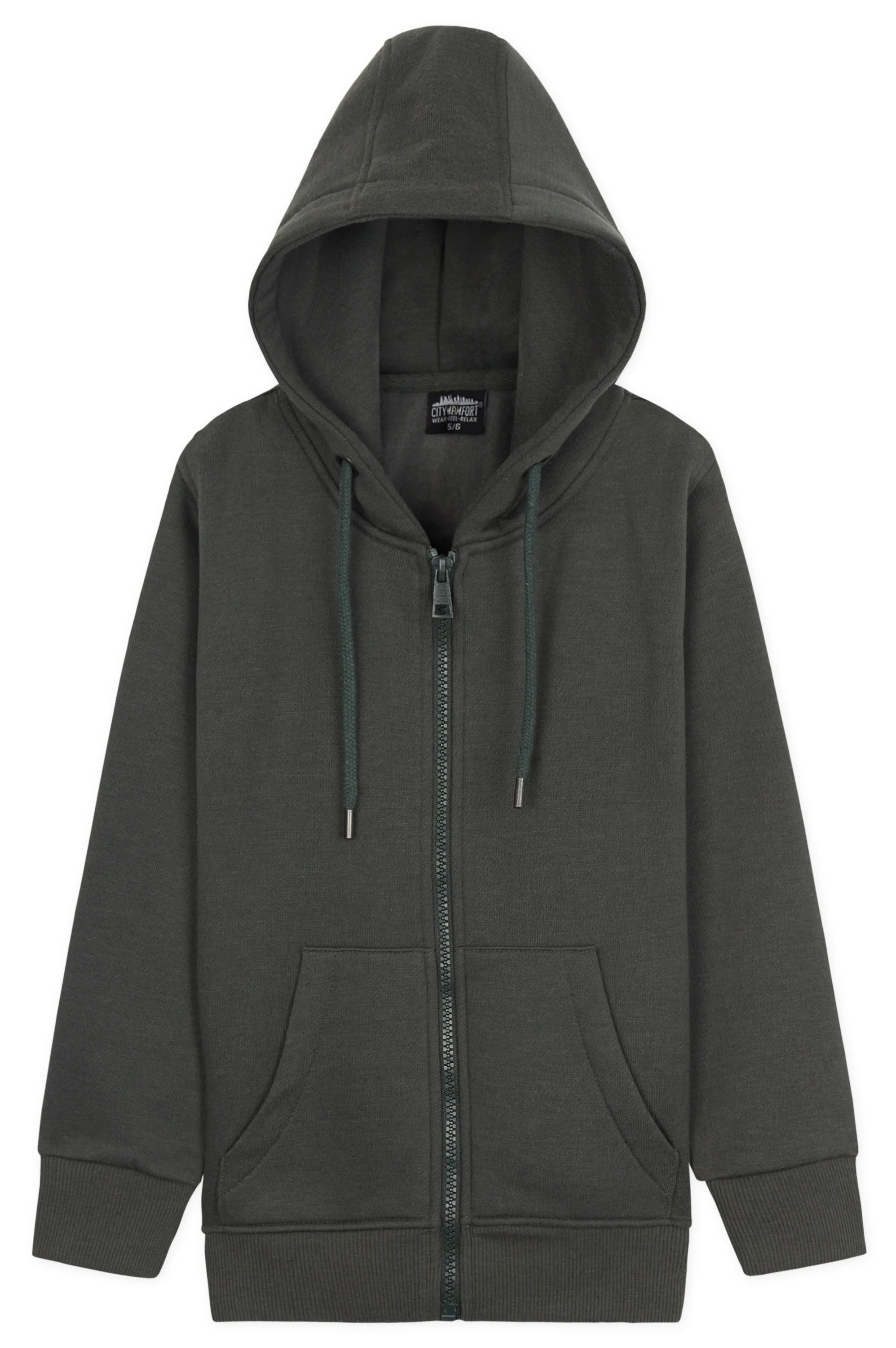 CityComfort Hoodies For Kids, CityComfort Plain Zip Up Hoodie - Image 37