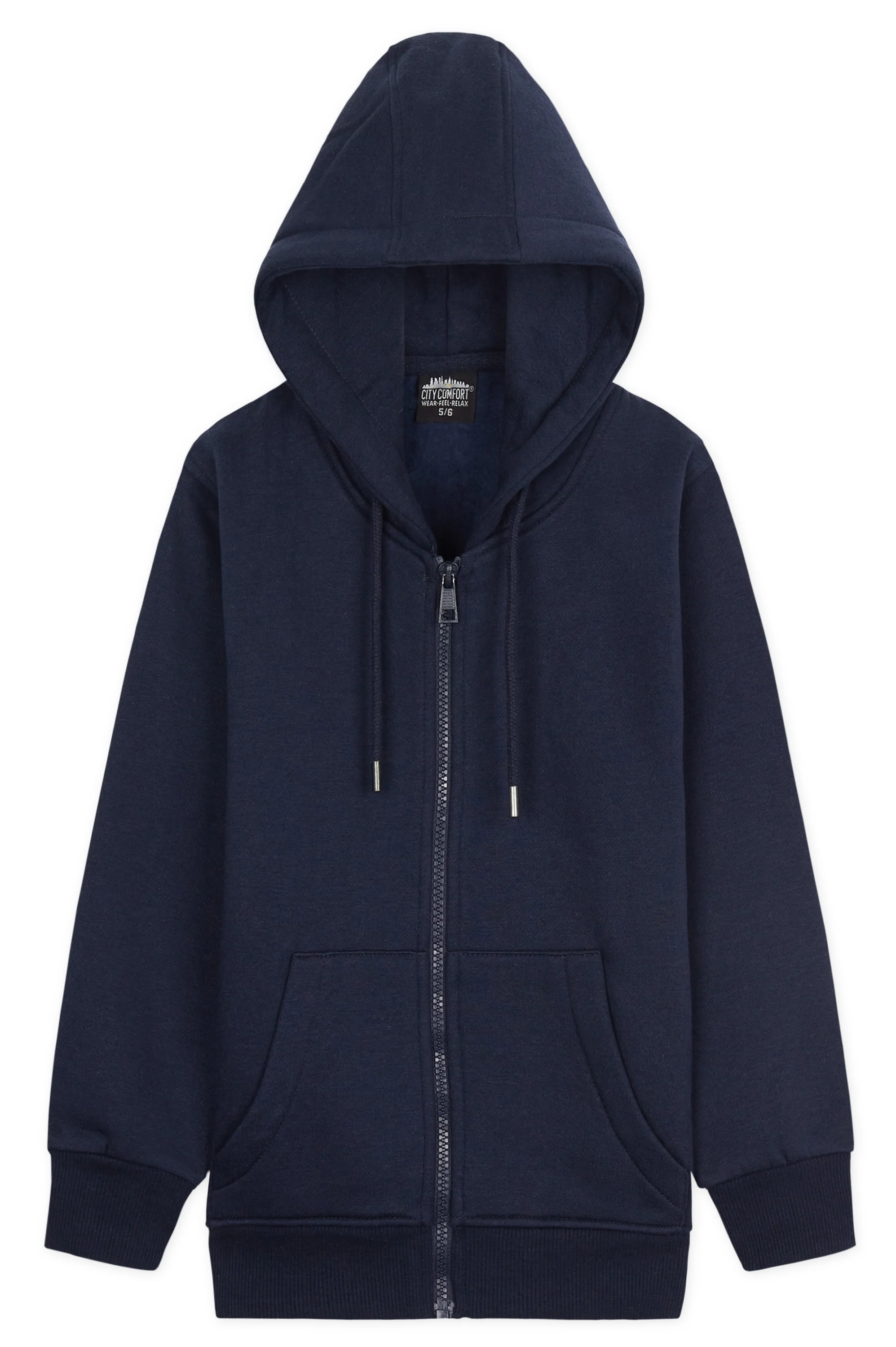 CityComfort Hoodies For Kids, CityComfort Plain Zip Up Hoodie - Image 44