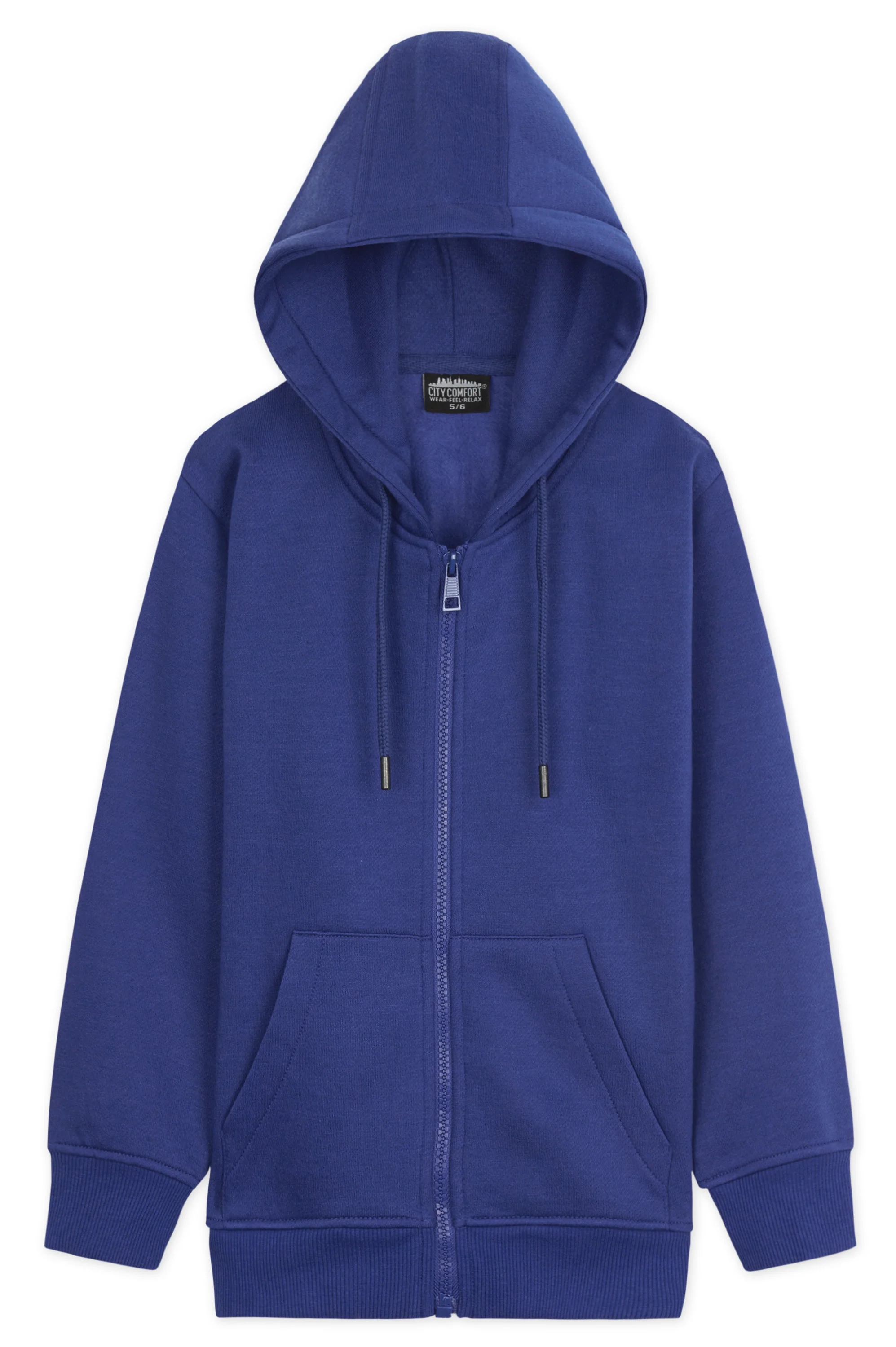 CityComfort Hoodies For Kids, CityComfort Plain Zip Up Hoodie - Image 9