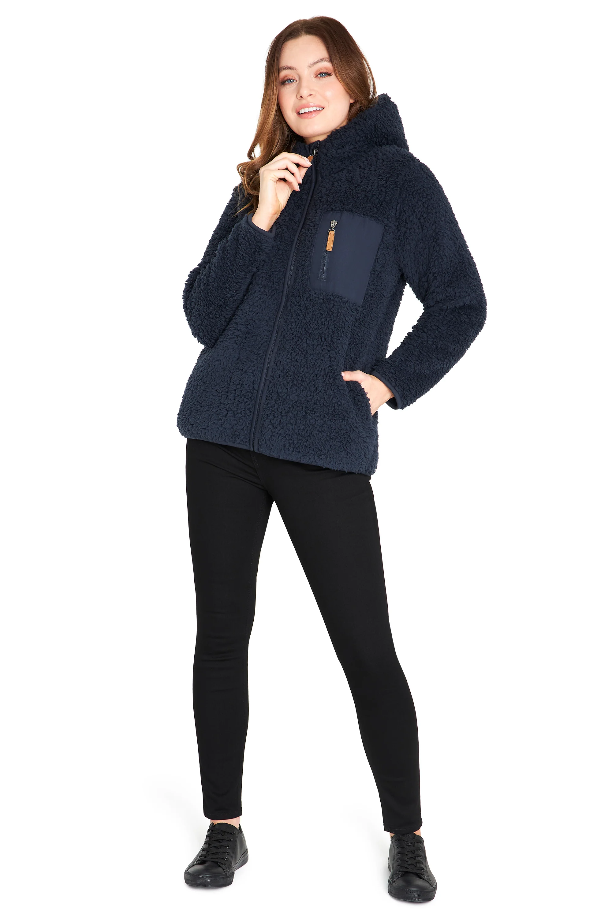 CityComfort Hoodies for Women and Teens, Fluffy Teddy Fleece Hoodie - Image 8