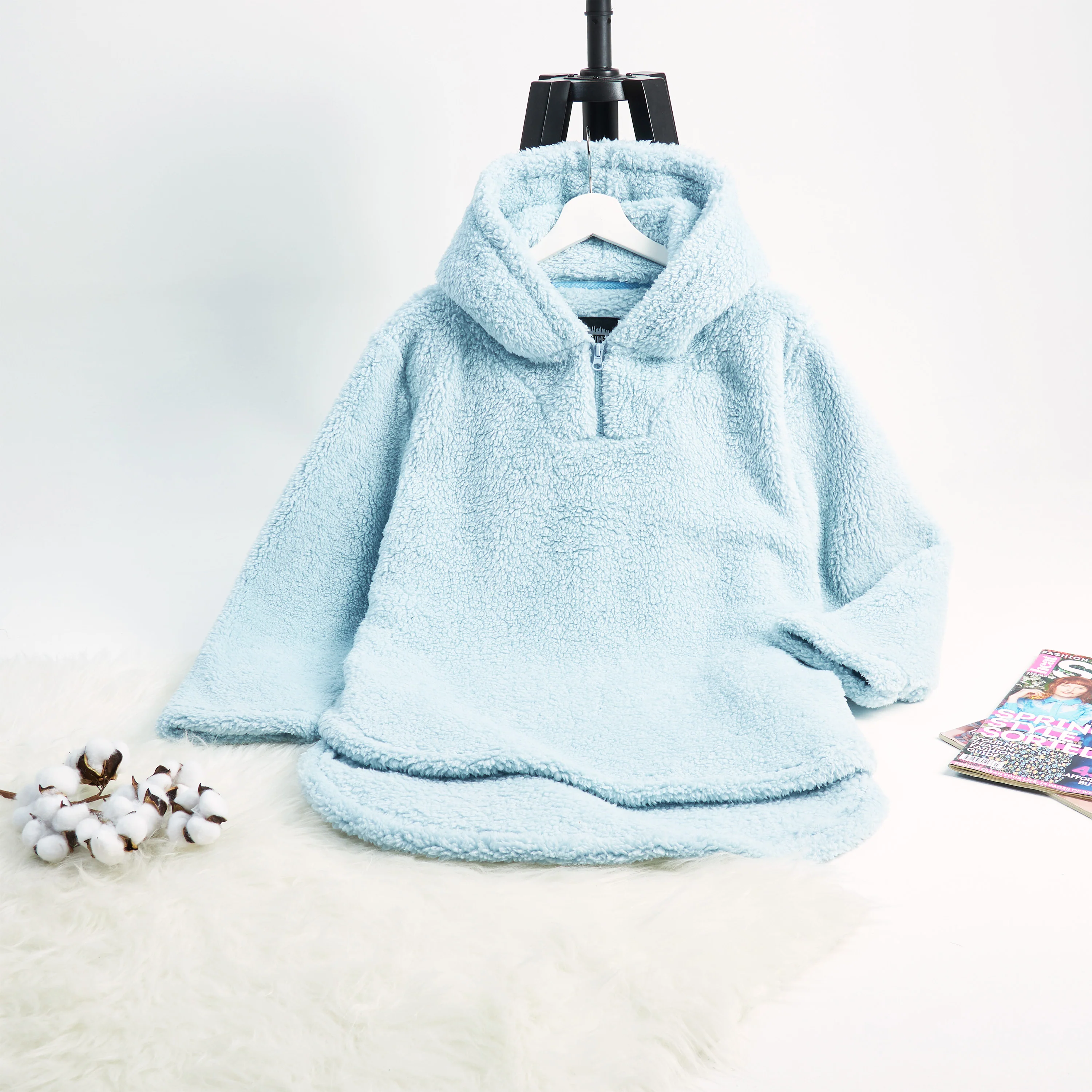CityComfort Hoodies for Women and Teens, Fluffy Teddy Fleece Hoodie - Image 16
