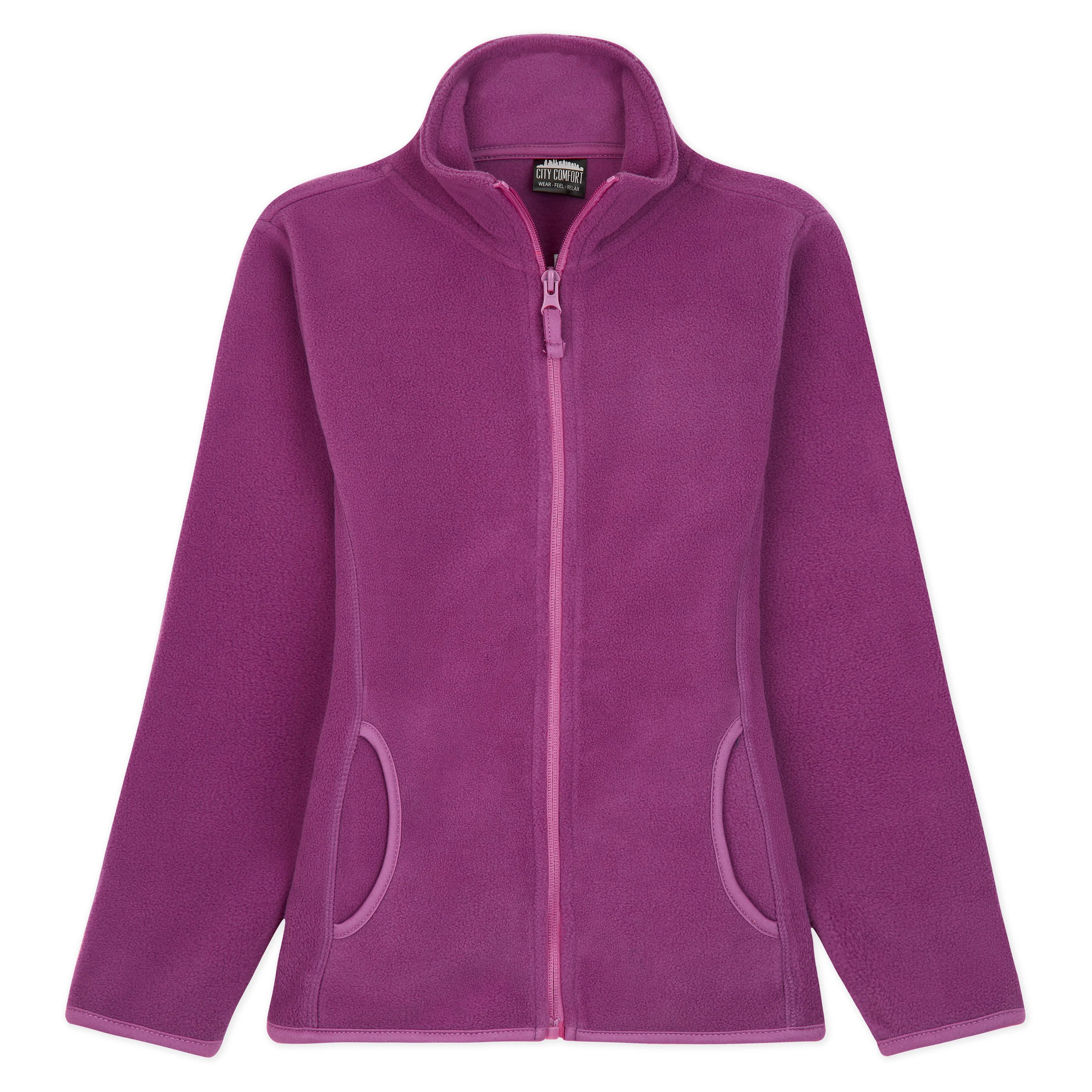 CityComfort Kids Fleece Jacket, Full-Zip Girls Polar Fleece Jacket Outdoors - Image 9
