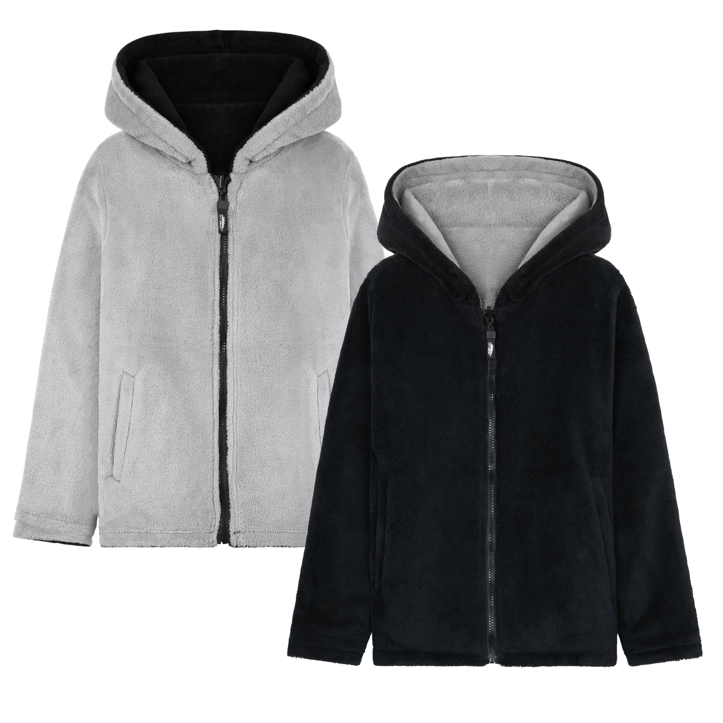 CityComfort Kids Hoodie Fleece, Zip Up Fluffy Hoodie for Boys and Girls, Reversible Kids Fleece Jacket - Image 9