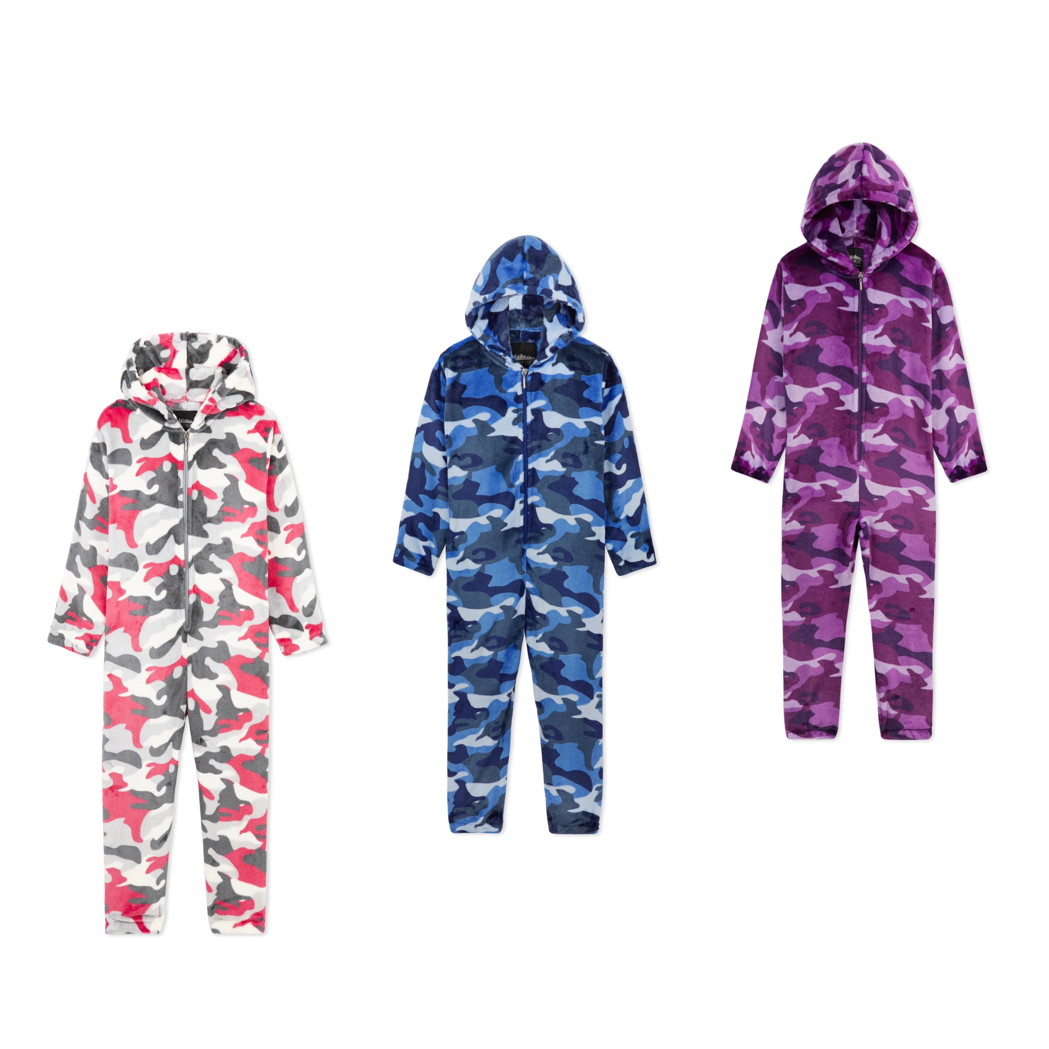 CityComfort Kids Onesie, All in One Pyjamas, Fleece Zip Up Jumpsuit