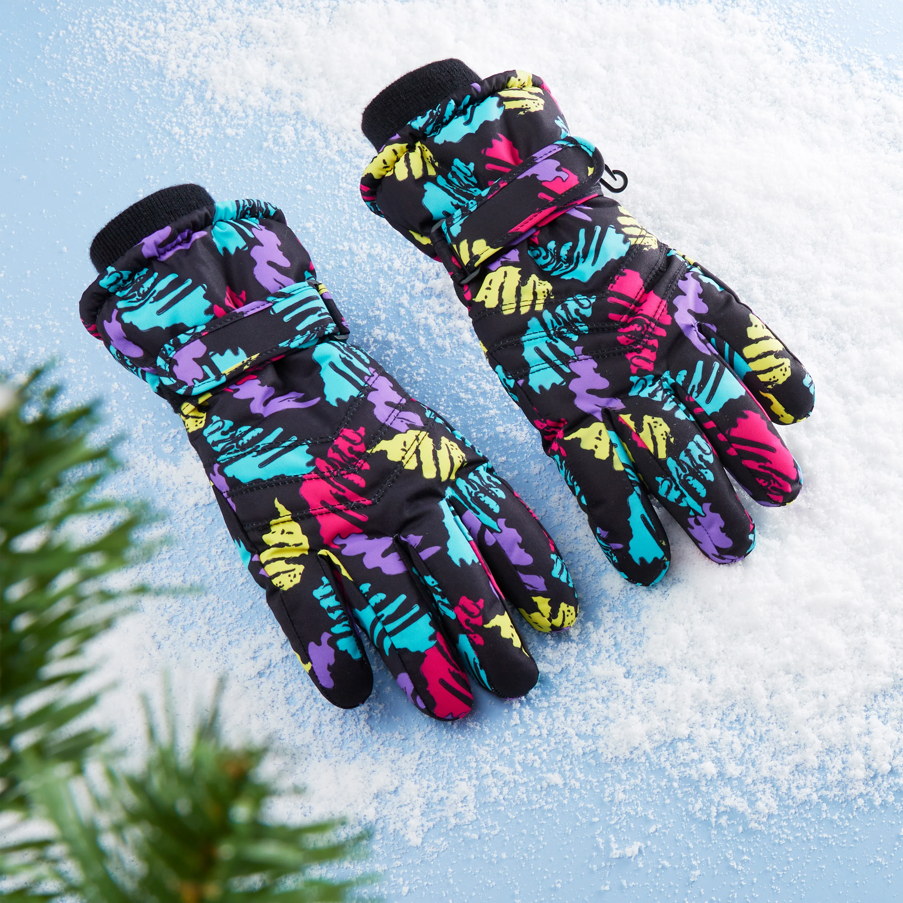 CityComfort Kids Skiing Gloves - Fleece Lined Touch Screen Gloves - Image 21