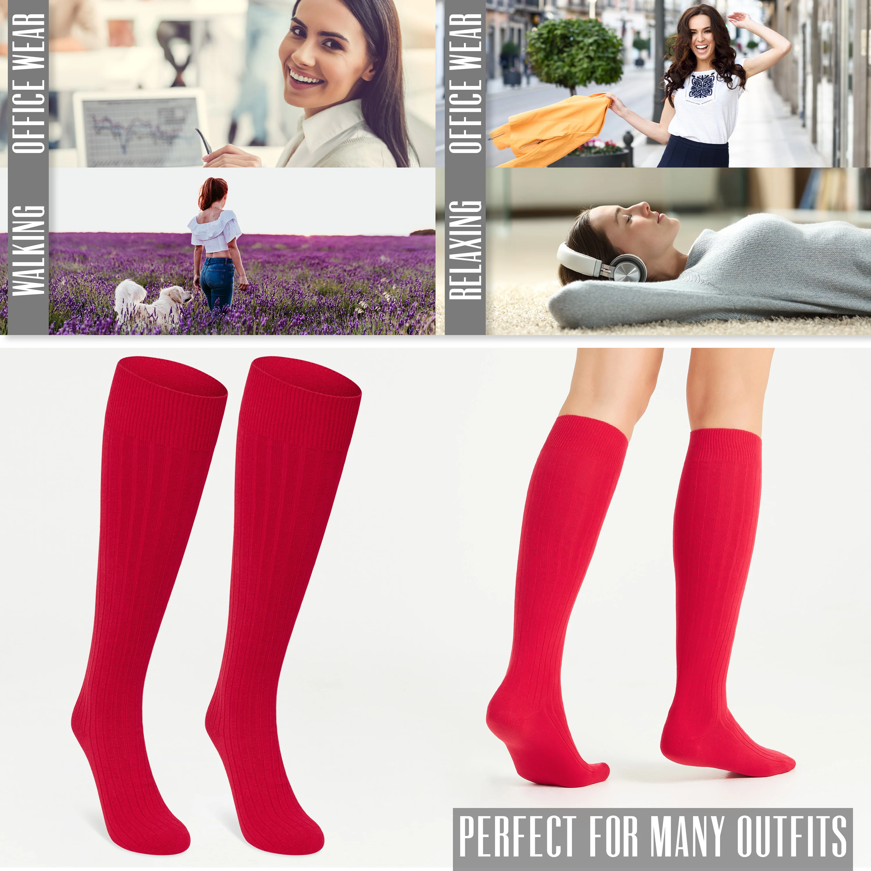 CityComfort Knee High Socks - Knee High Socks for Adults - Image 12