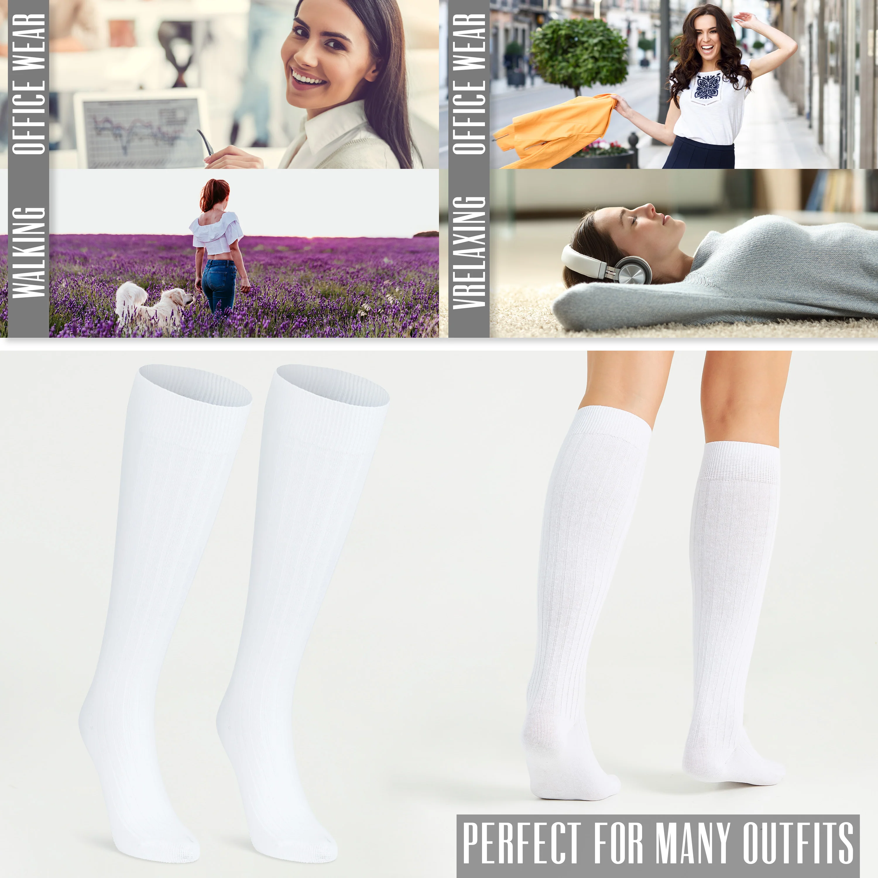 CityComfort Knee High Socks - Knee High Socks for Adults - Image 19
