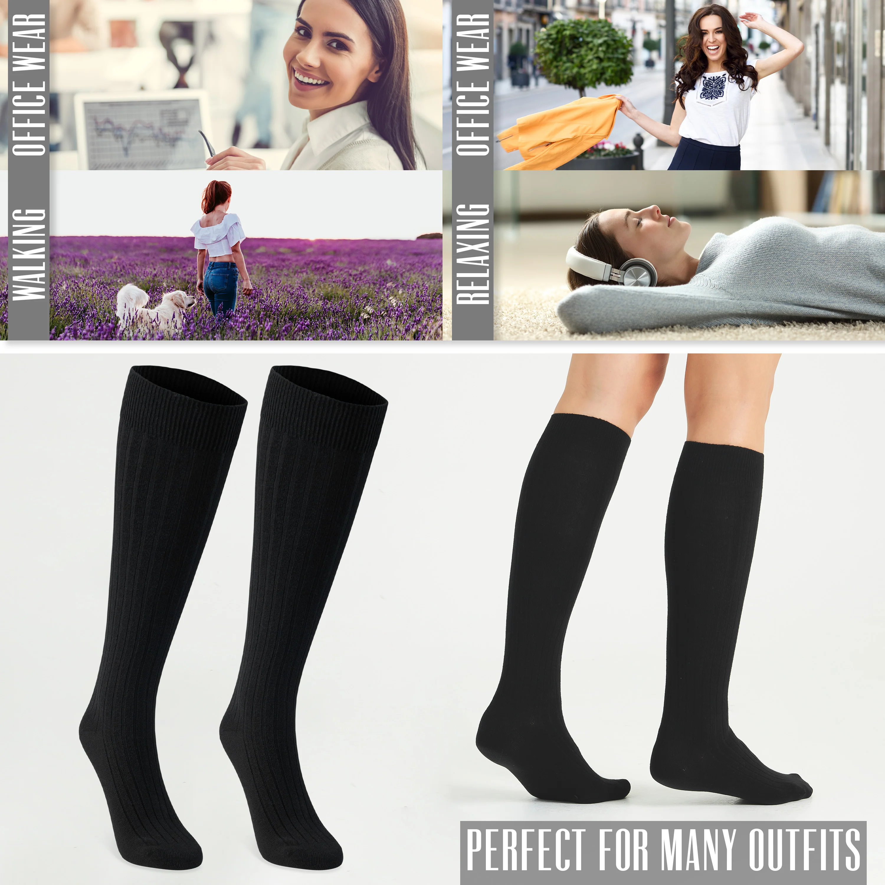 CityComfort Knee High Socks - Knee High Socks for Adults - Image 5