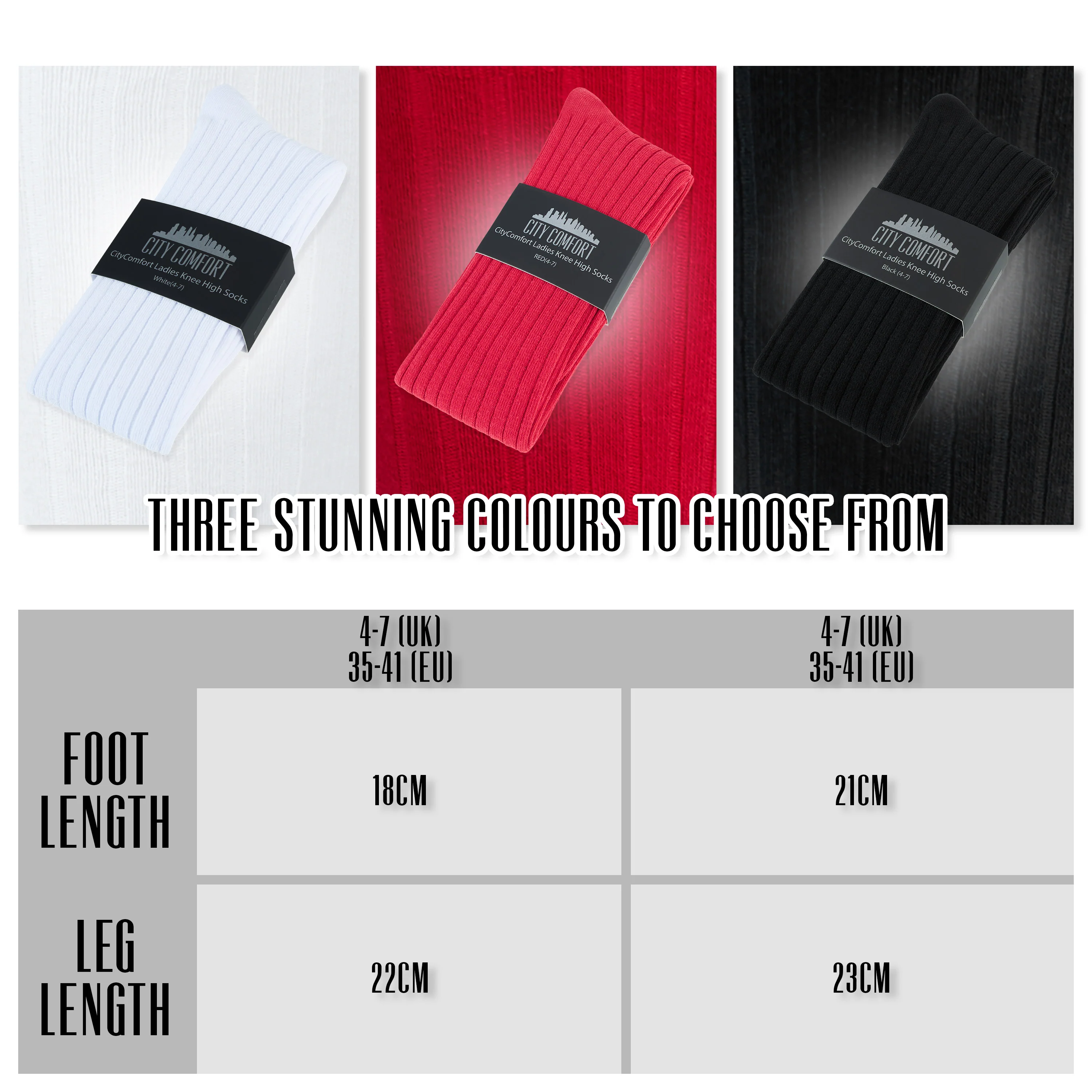 CityComfort Knee High Socks - Knee High Socks for Adults - Image 8