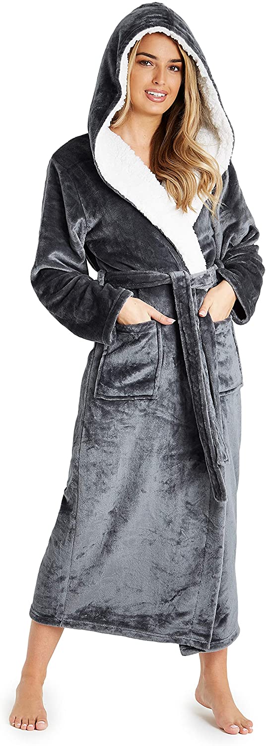 CityComfort Ladies Dressing Gown Soft Plush Bath Robe for Women - Image 2