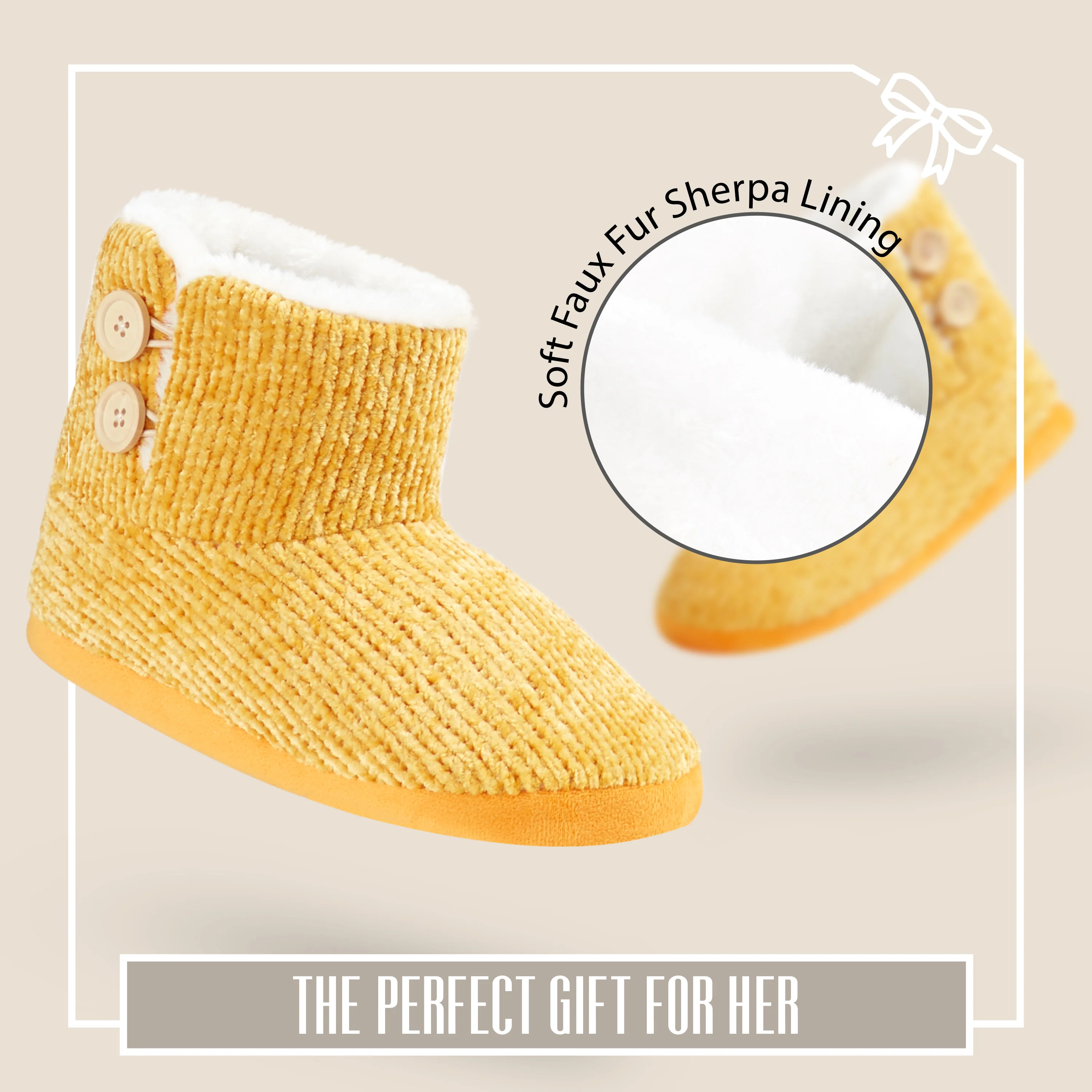 CityComfort Ladies Slippers, Faux Fur Bootie Slippers Women, Slipper Ankle Boots with Rubber Sole - Image 25