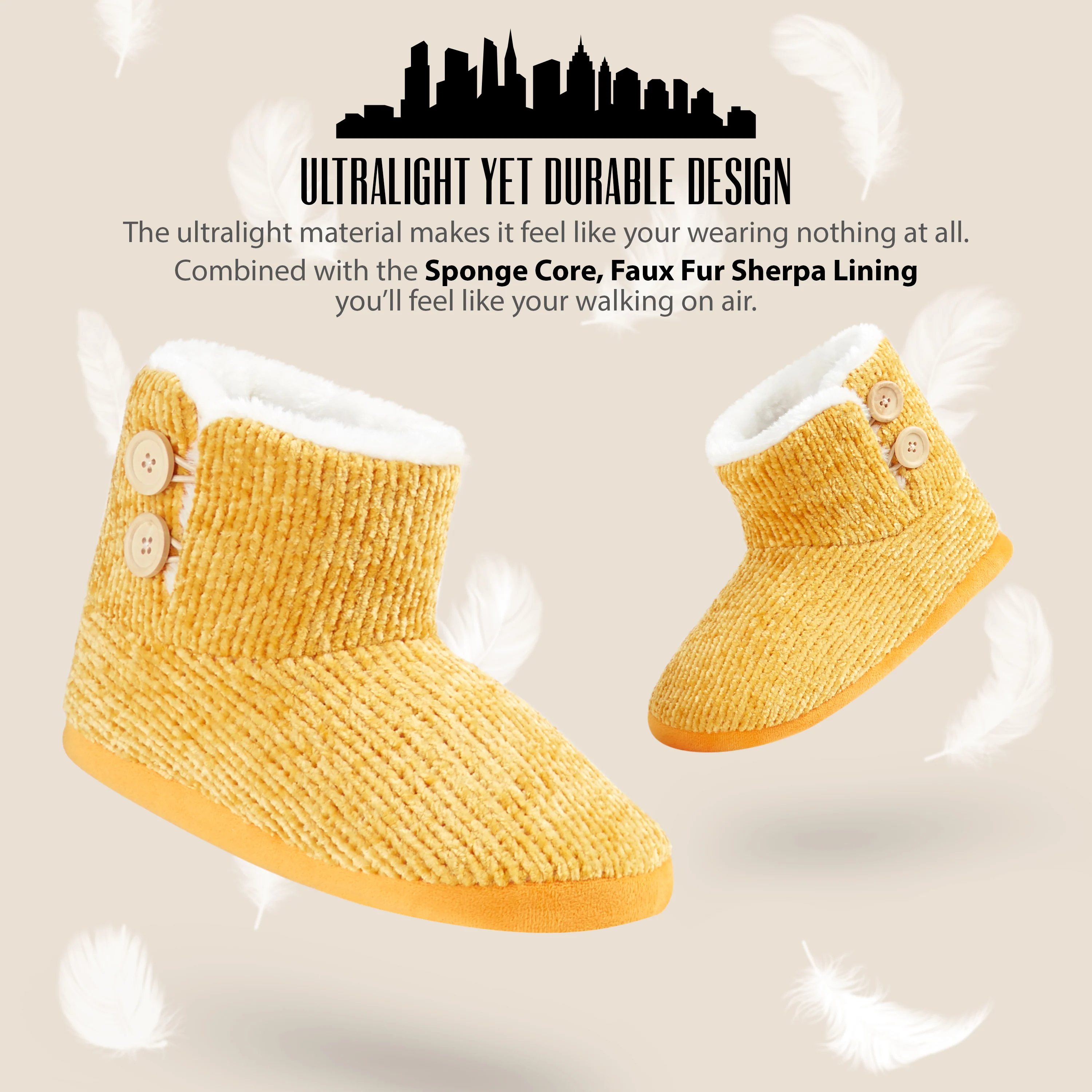 CityComfort Ladies Slippers, Faux Fur Bootie Slippers Women, Slipper Ankle Boots with Rubber Sole - Image 28
