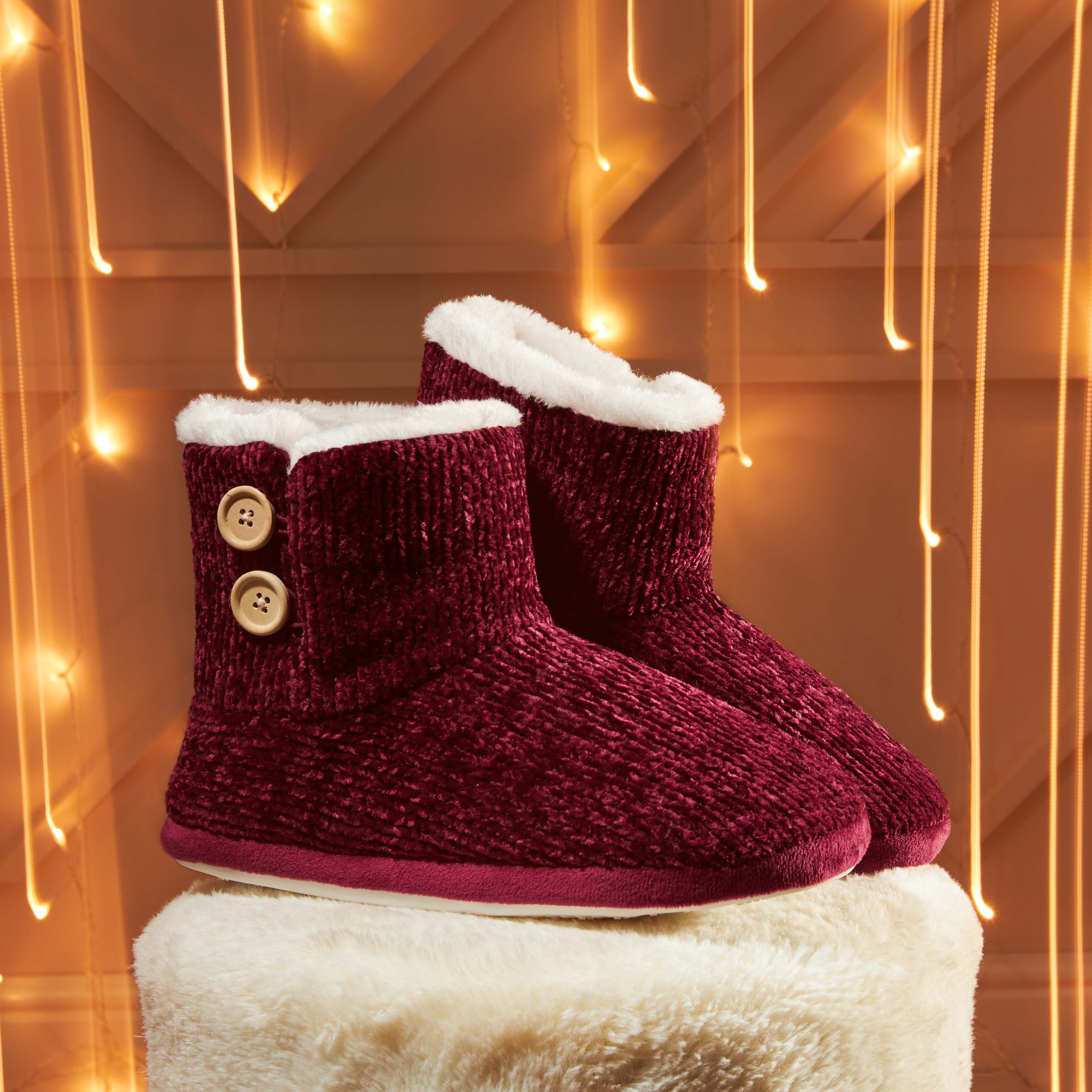 CityComfort Ladies Slippers, Faux Fur Bootie Slippers Women, Slipper Ankle Boots with Rubber Sole - Image 31