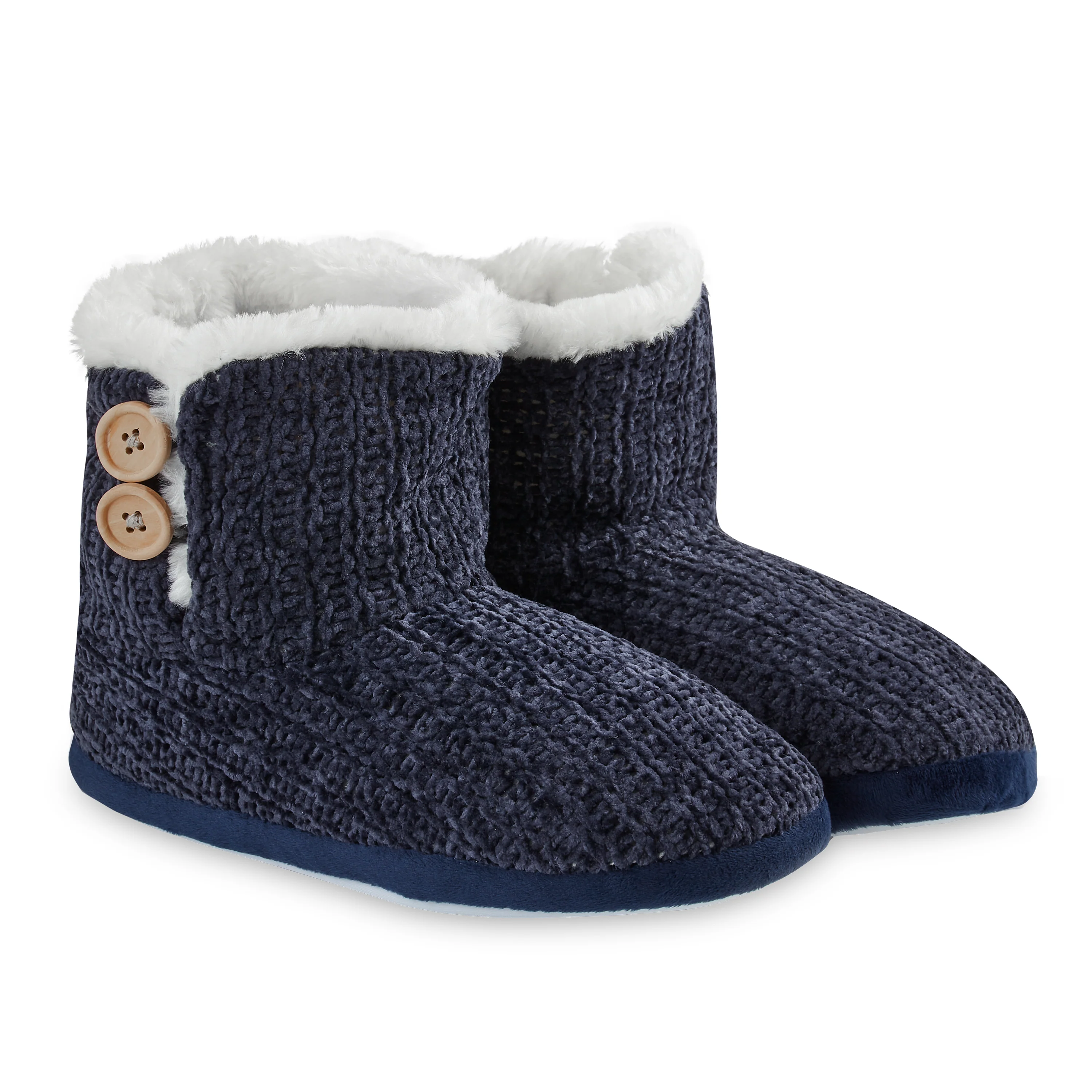 CityComfort Ladies Slippers, Faux Fur Bootie Slippers Women, Slipper Ankle Boots with Rubber Sole - Image 9