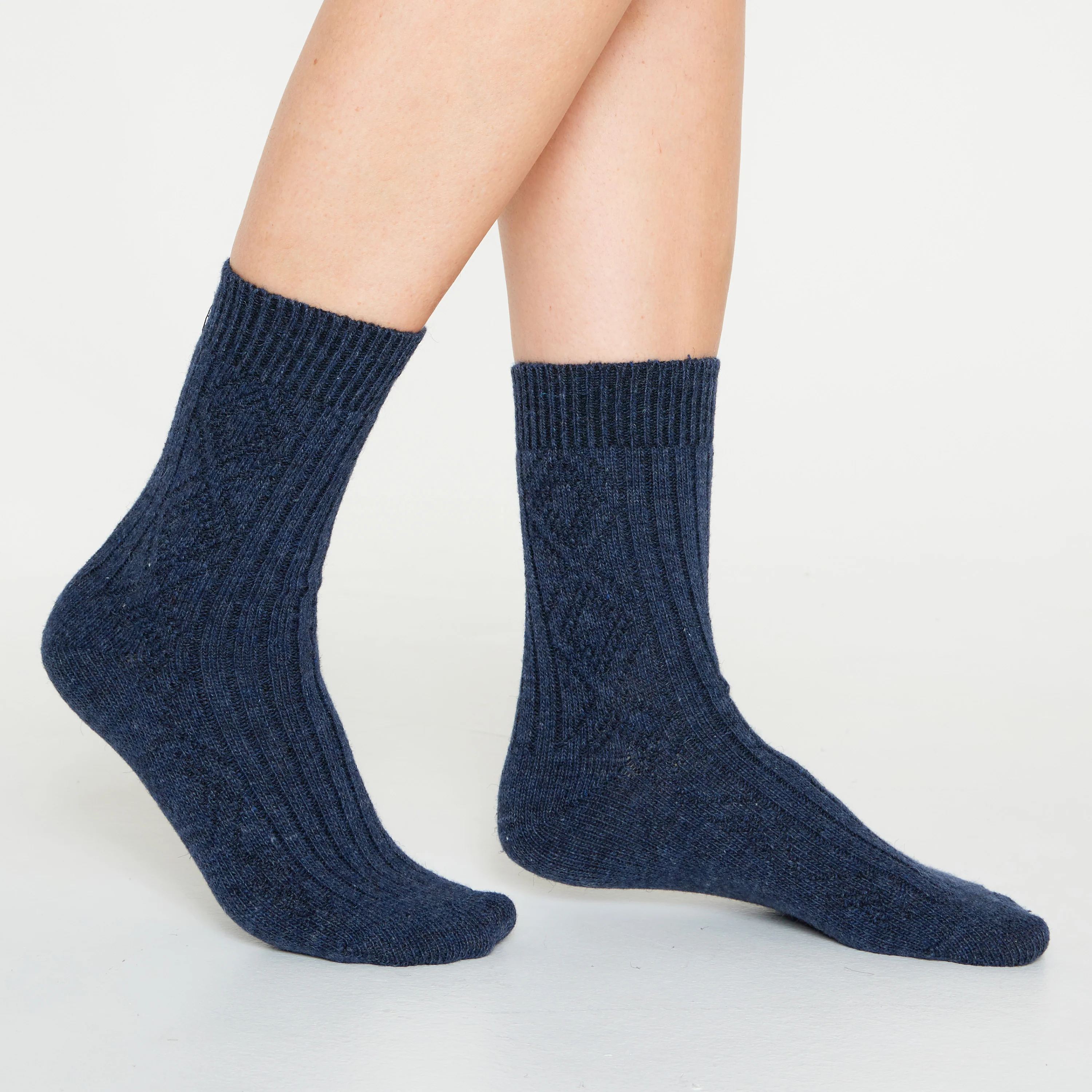 CityComfort Ladies Socks - Blue/Grey - Pack of 5 - Image 3