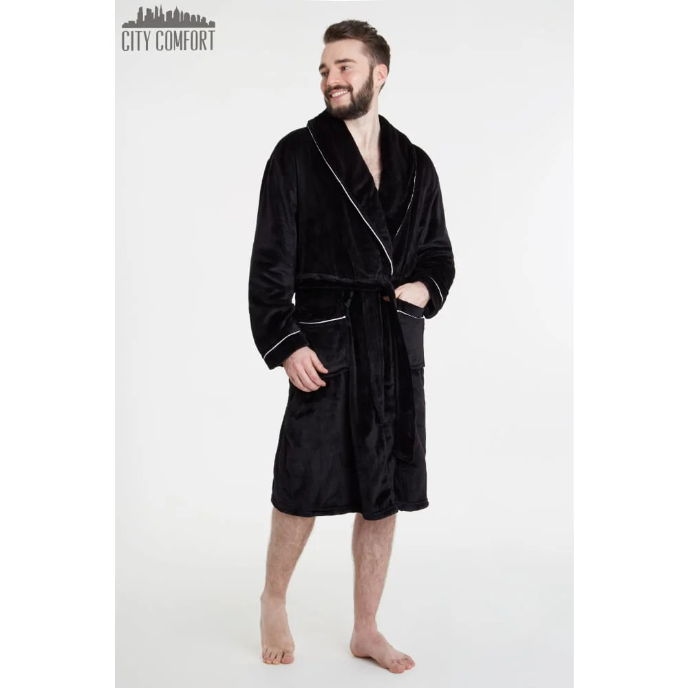 CityComfort Luxury Super Soft Men Dressing Gown Mens Bathrobe - Image 11